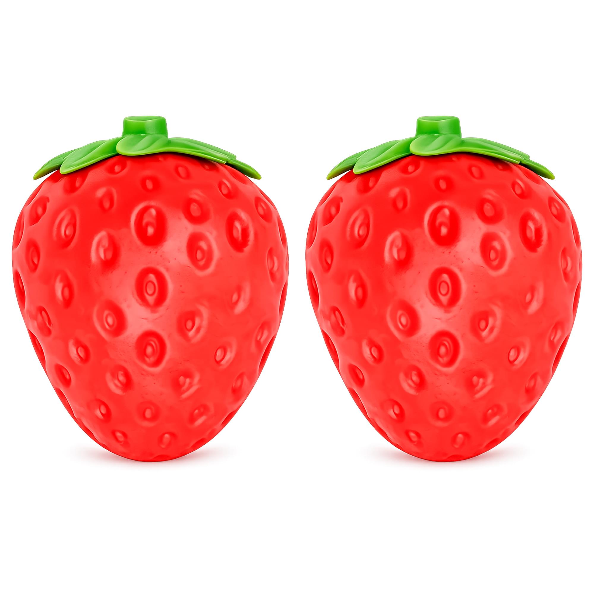 Giant Squishy Strawberry 5.5-Inch Stress Reliever | Set of 2