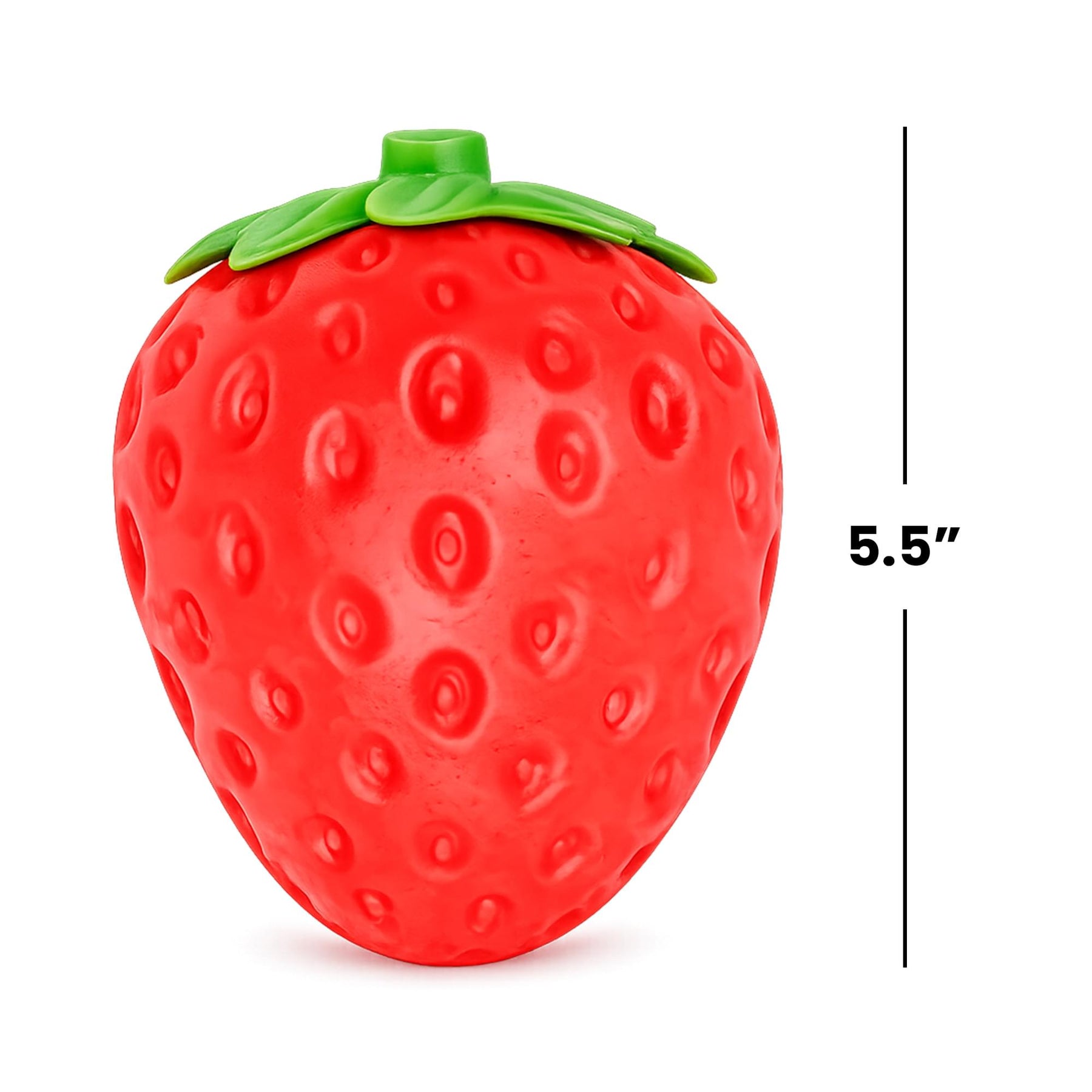 Giant Squishy Strawberry 5.5-Inch Stress Reliever | Set of 2