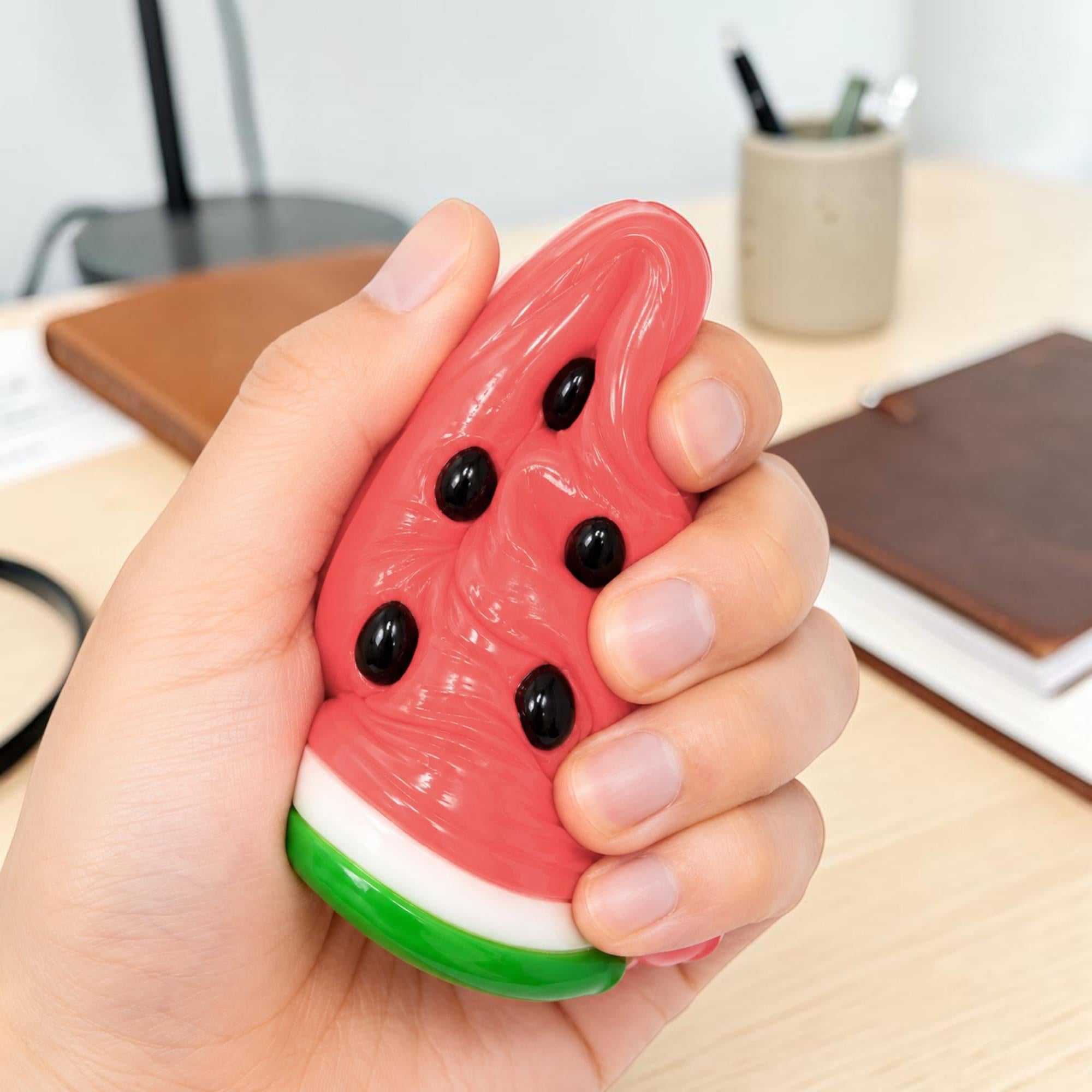 Watermelon Slice 3-Inch Squishy Stress Reliever