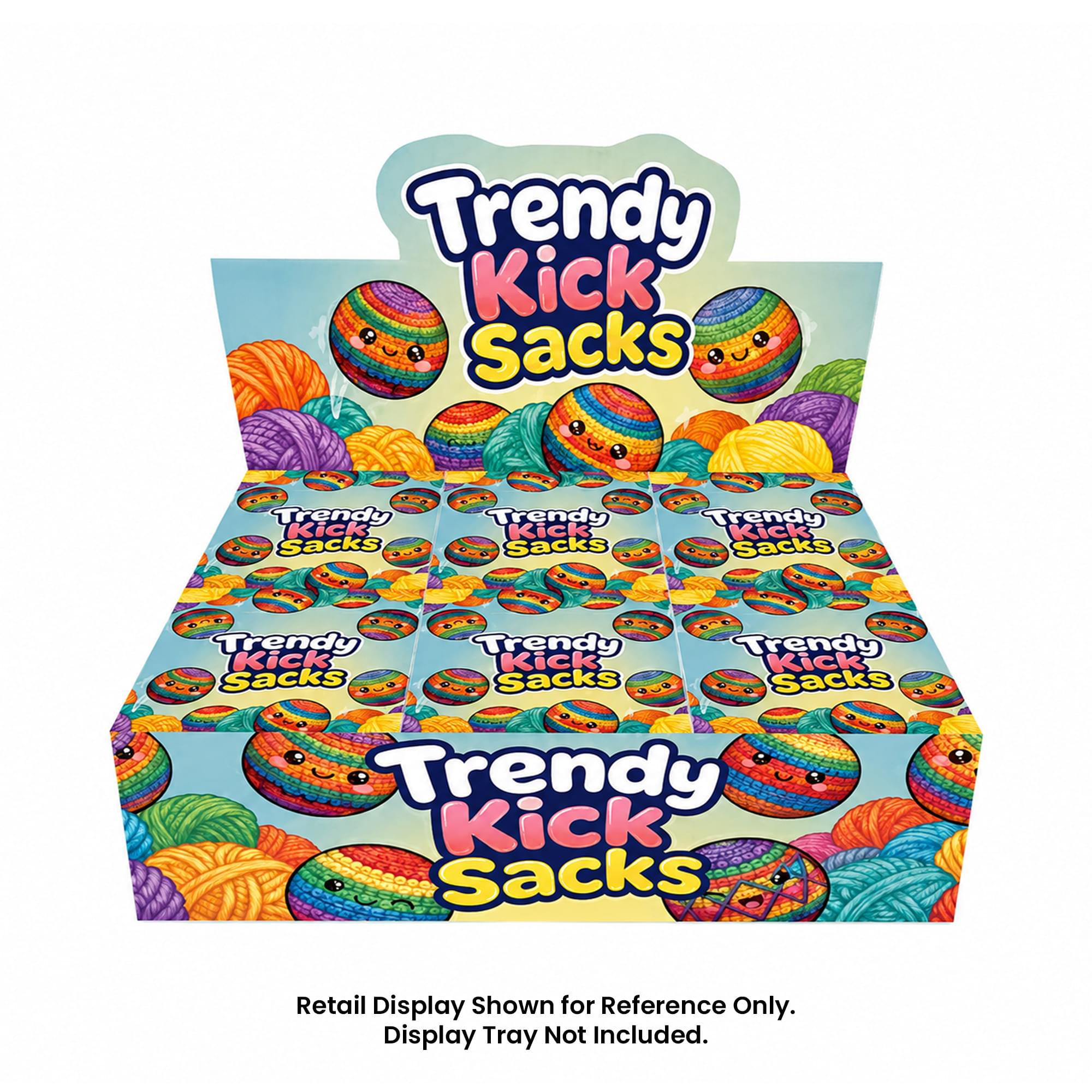 Multicolored Cotton Knit Hacky Sack Kickball | Set of 3