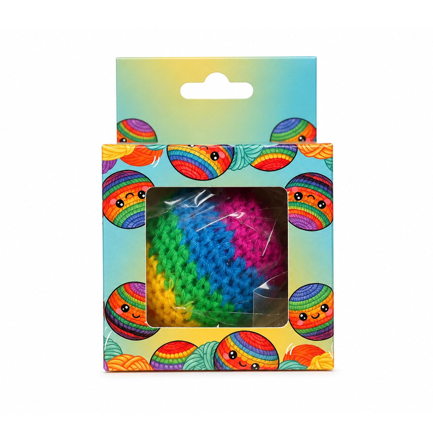 Multicolored Cotton Knit Hacky Sack Kickball | 1 Random