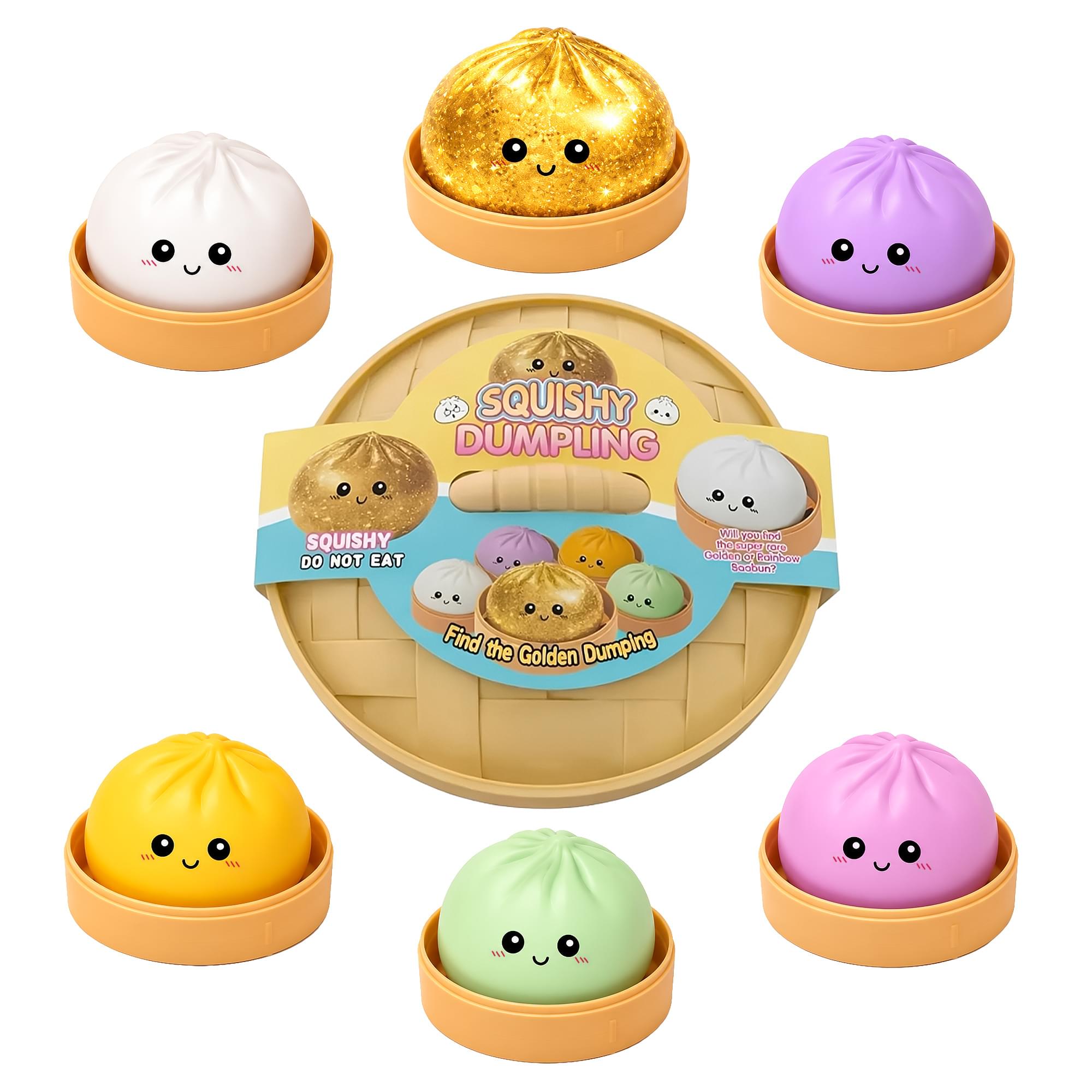 Jumbo Steamer Dumpling 6-Inch Mystery Pack Squishy | 1 Random