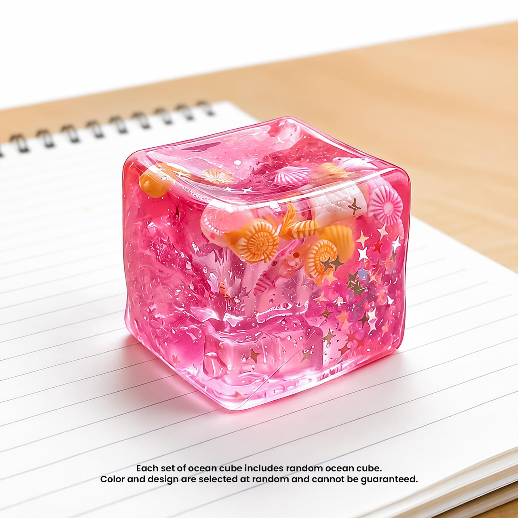Squishy Ocean Cubes 2-Inch Stress Reliever | Random Set of 4