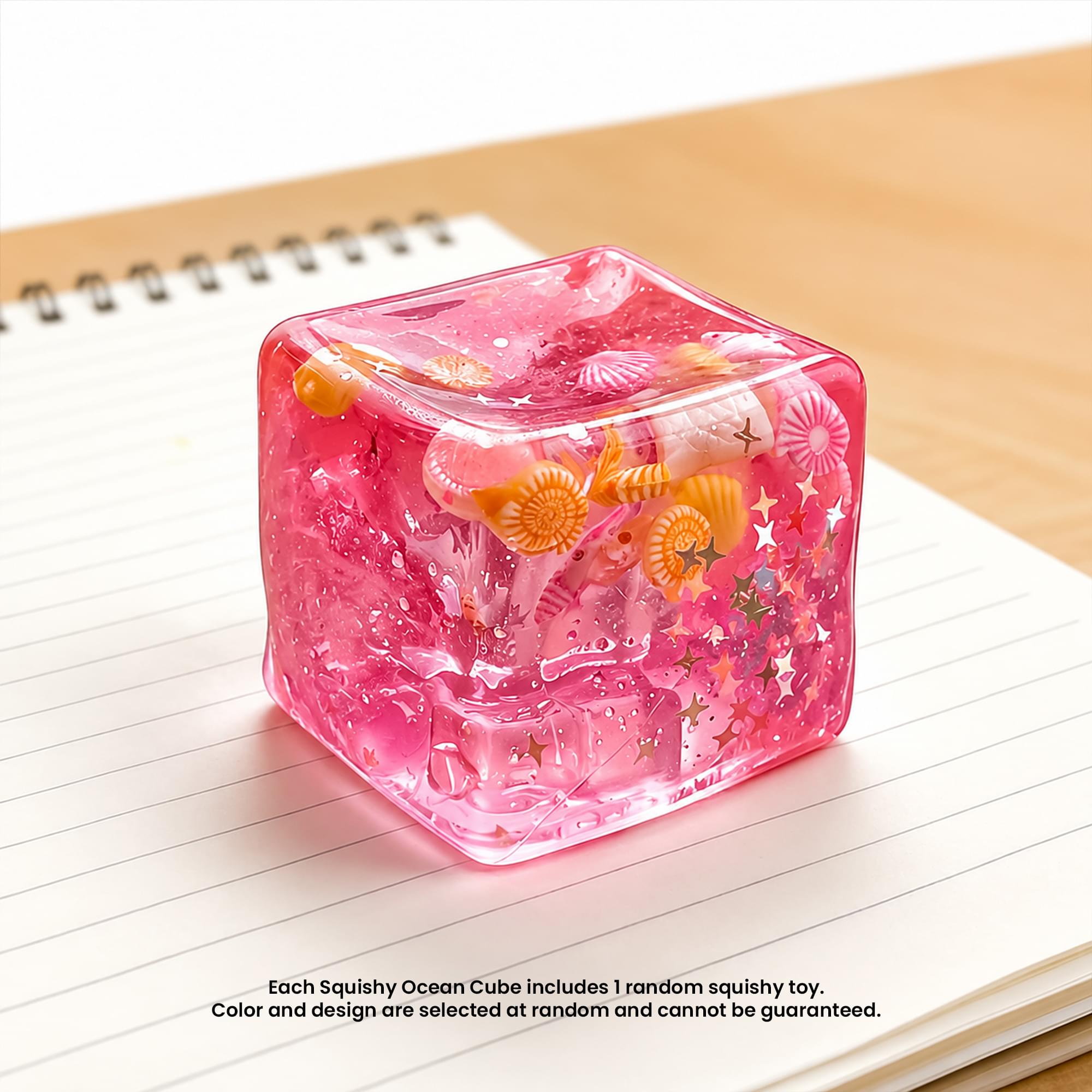Squishy Ocean Cubes 2-Inch Stress Reliever | 1 Random