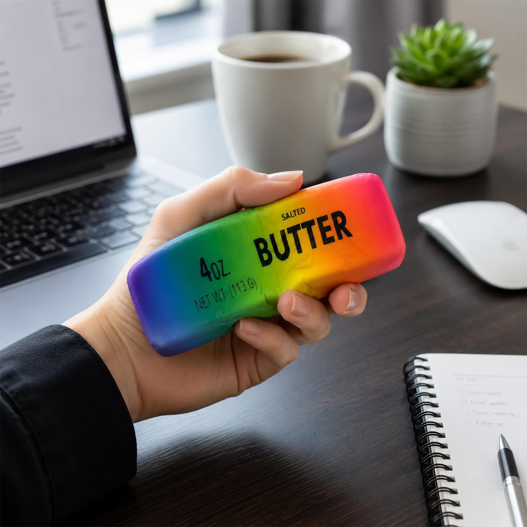 Rainbow Butter Squishy 5-Inch Stress Reliever