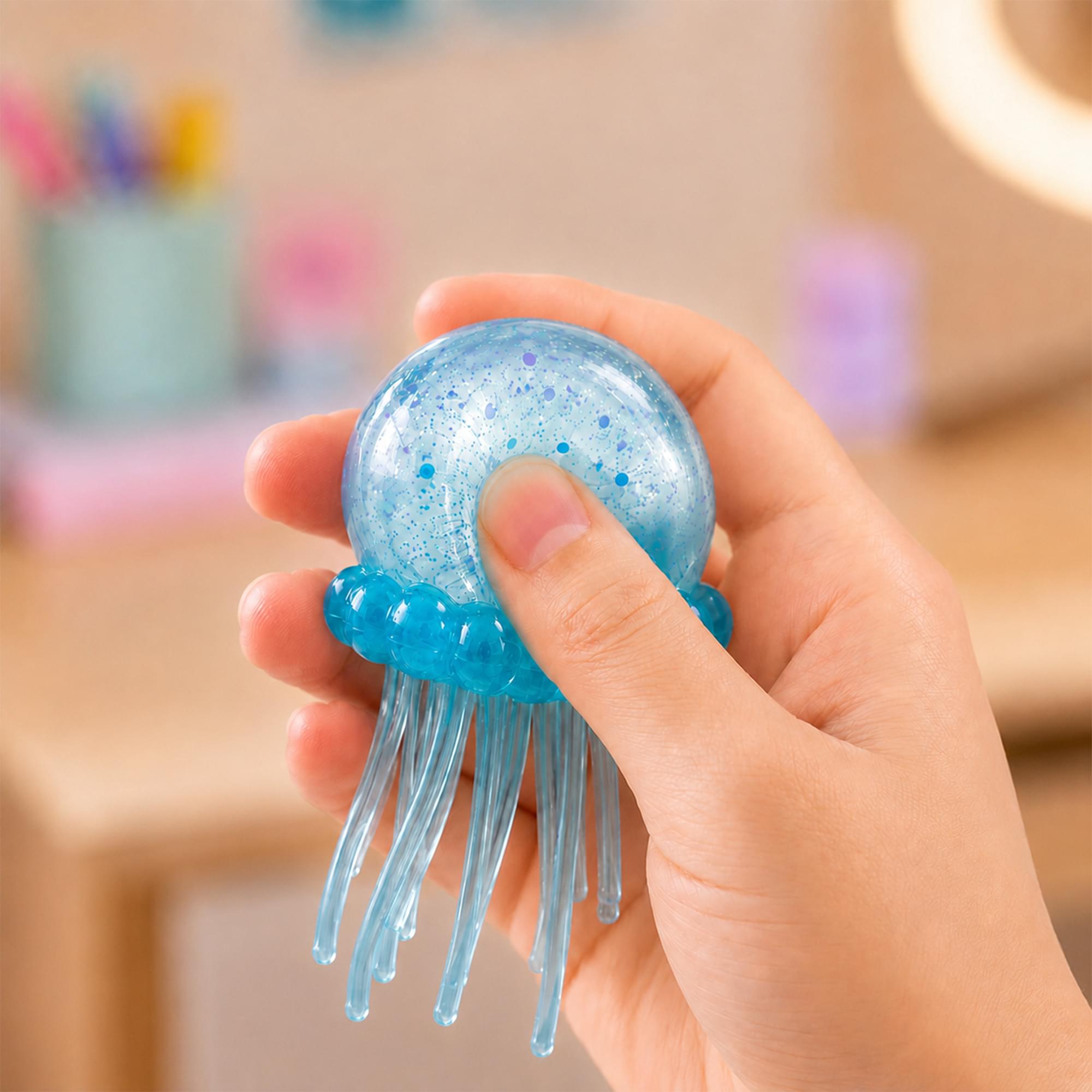 Squishy Jellyfish 3.5-Inch Stress Reliever | Blue
