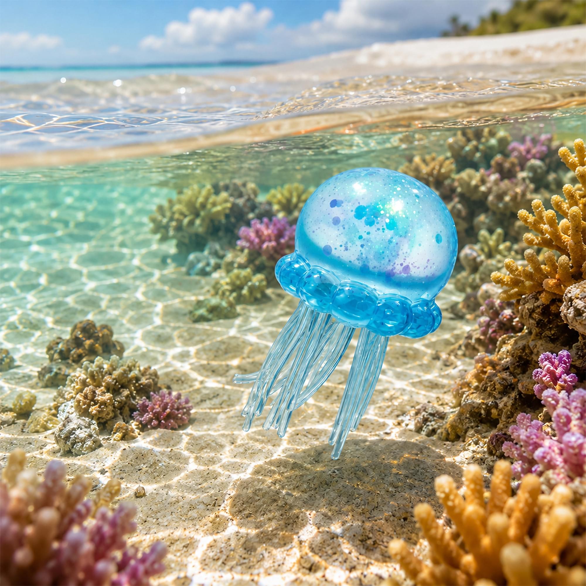 Squishy Jellyfish 3.5-Inch Stress Reliever | Blue