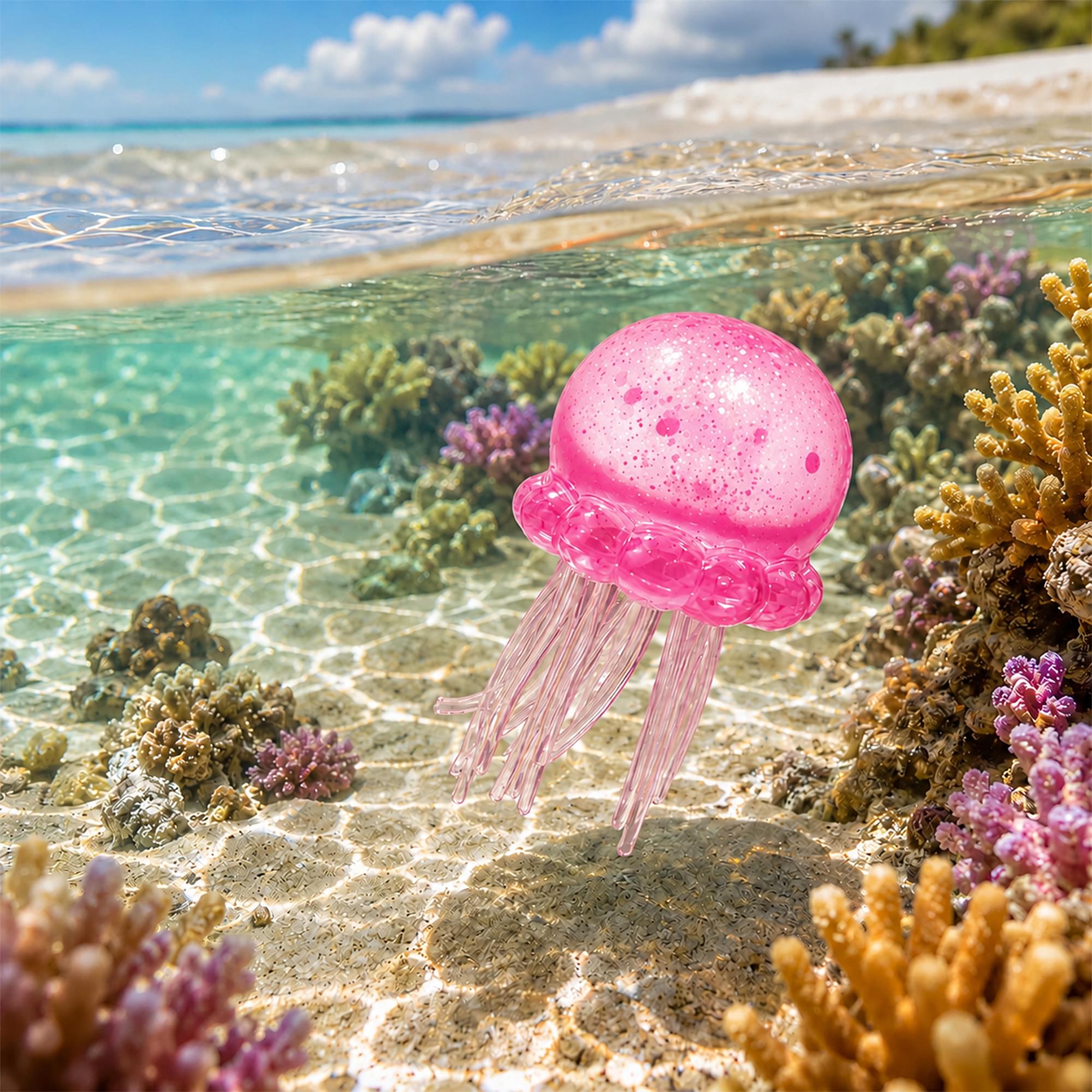 Squishy Jellyfish 3.5-Inch Stress Reliever | Pink