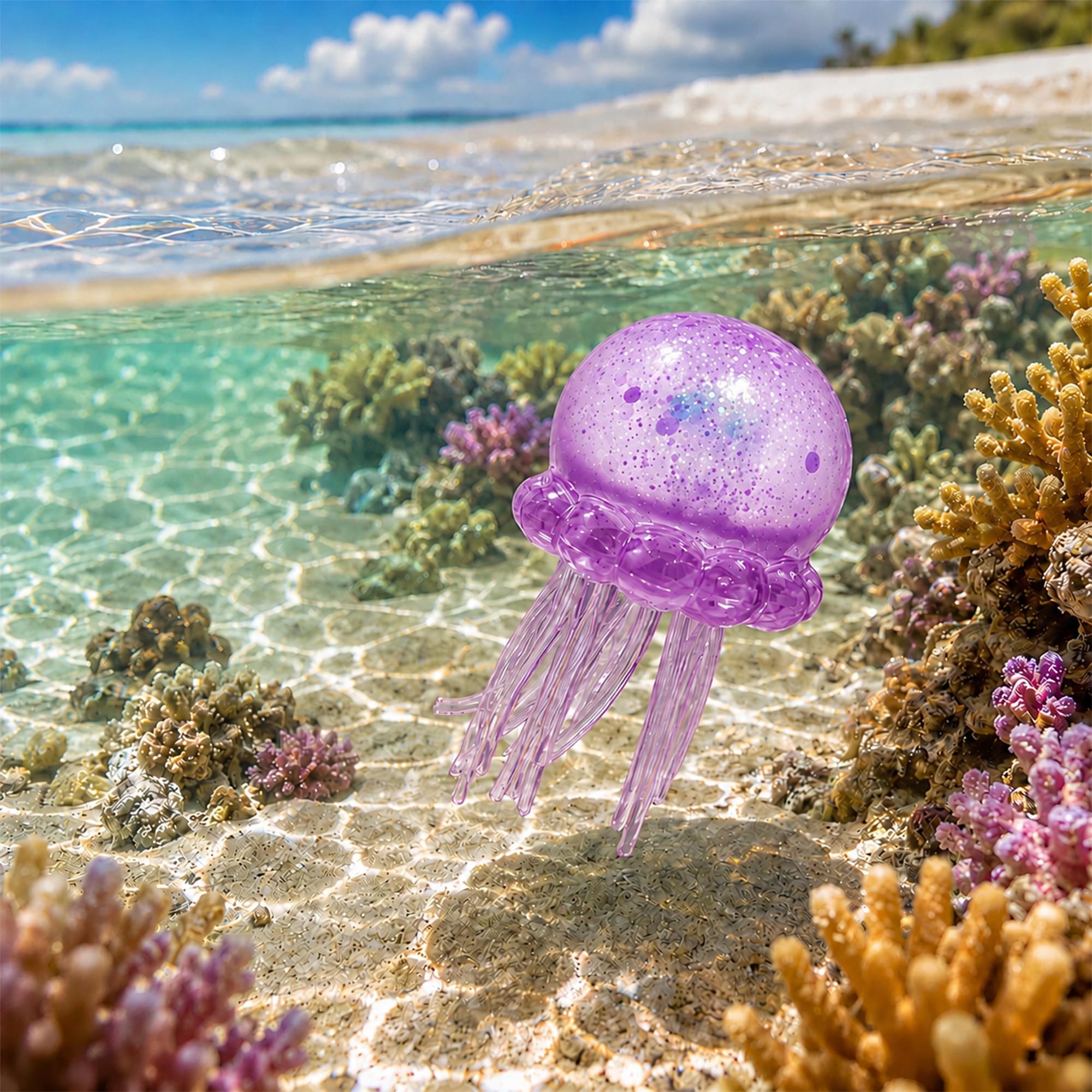 Squishy Jellyfish 3.5-Inch Stress Reliever | Purple