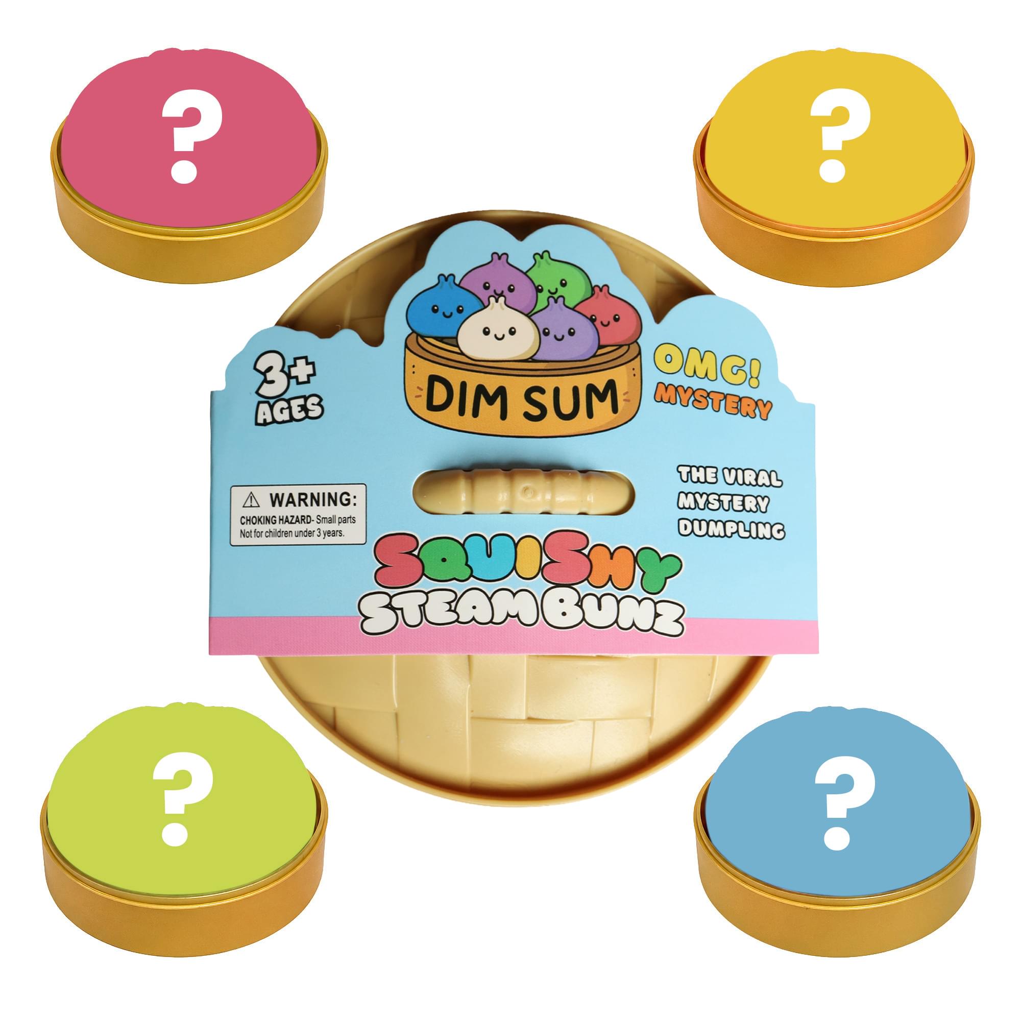Rainbow Dim Sum Bunz 3.5-Inch Mystery Pack Squishy | Random Set Of 4
