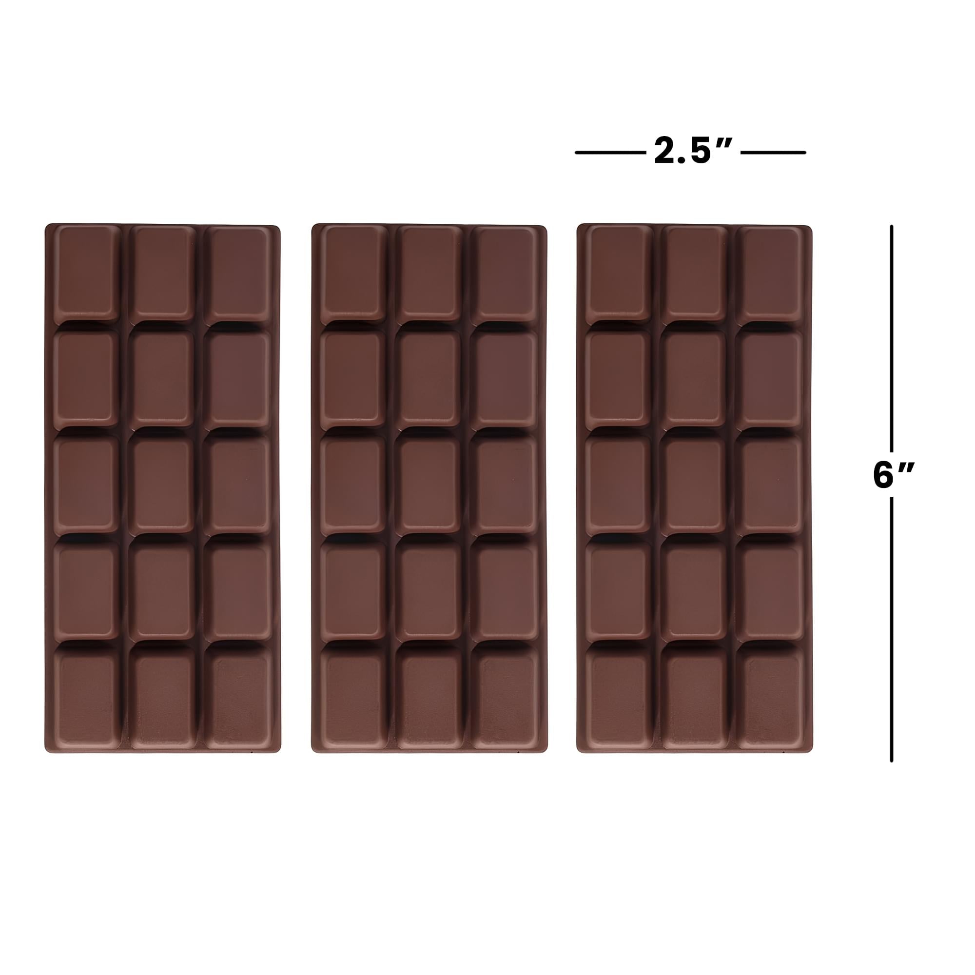 Chocolate Bar 6-Inch Squishy Stress Relievers | Set Of 3