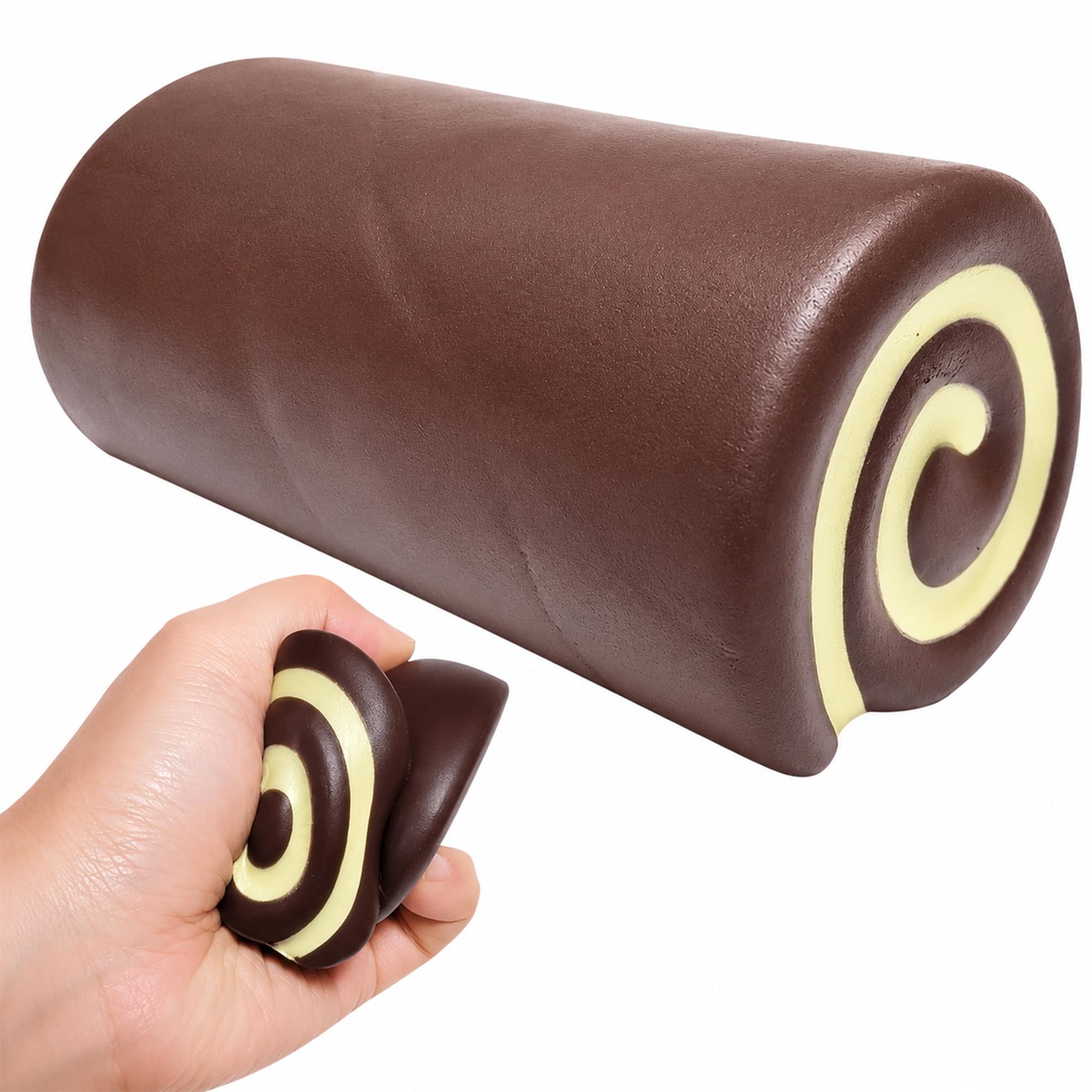 Chocolate Roll 5-Inch Squishy Stress Reliever