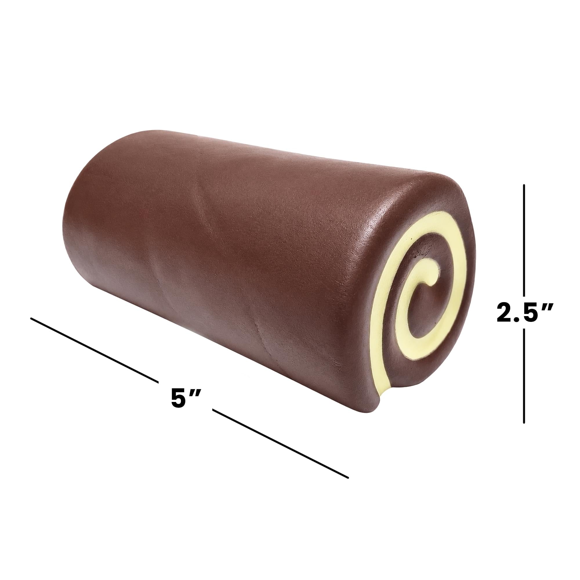 Chocolate Roll 5-Inch Squishy Stress Reliever