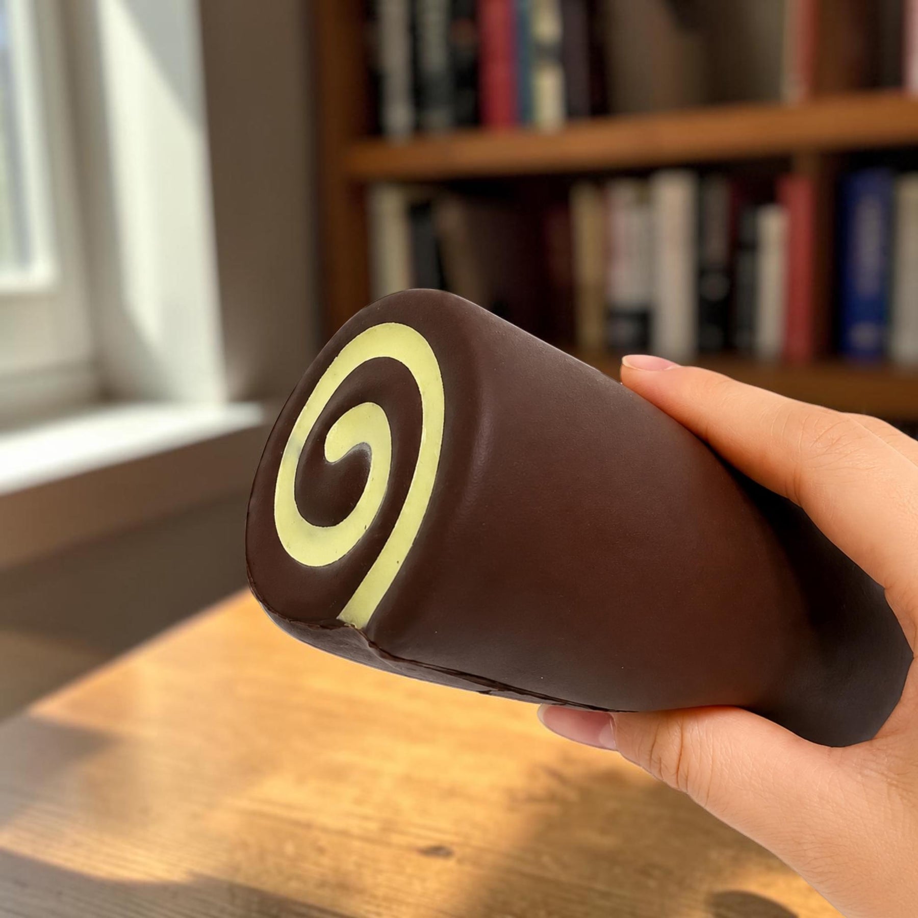 Chocolate Roll 5-Inch Squishy Stress Reliever