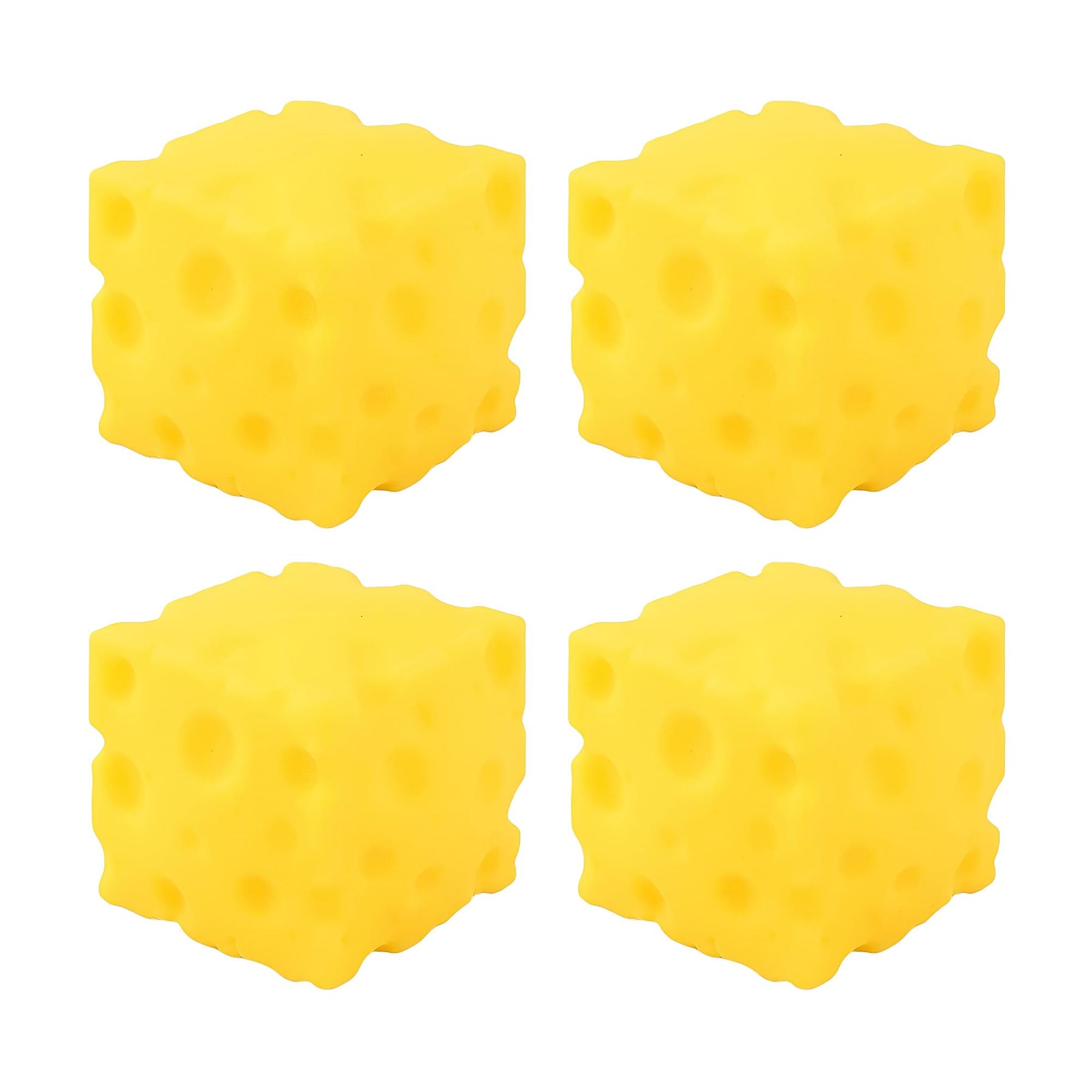 Cheese Squishy 2-Inch Stress Reliever | Set Of 4