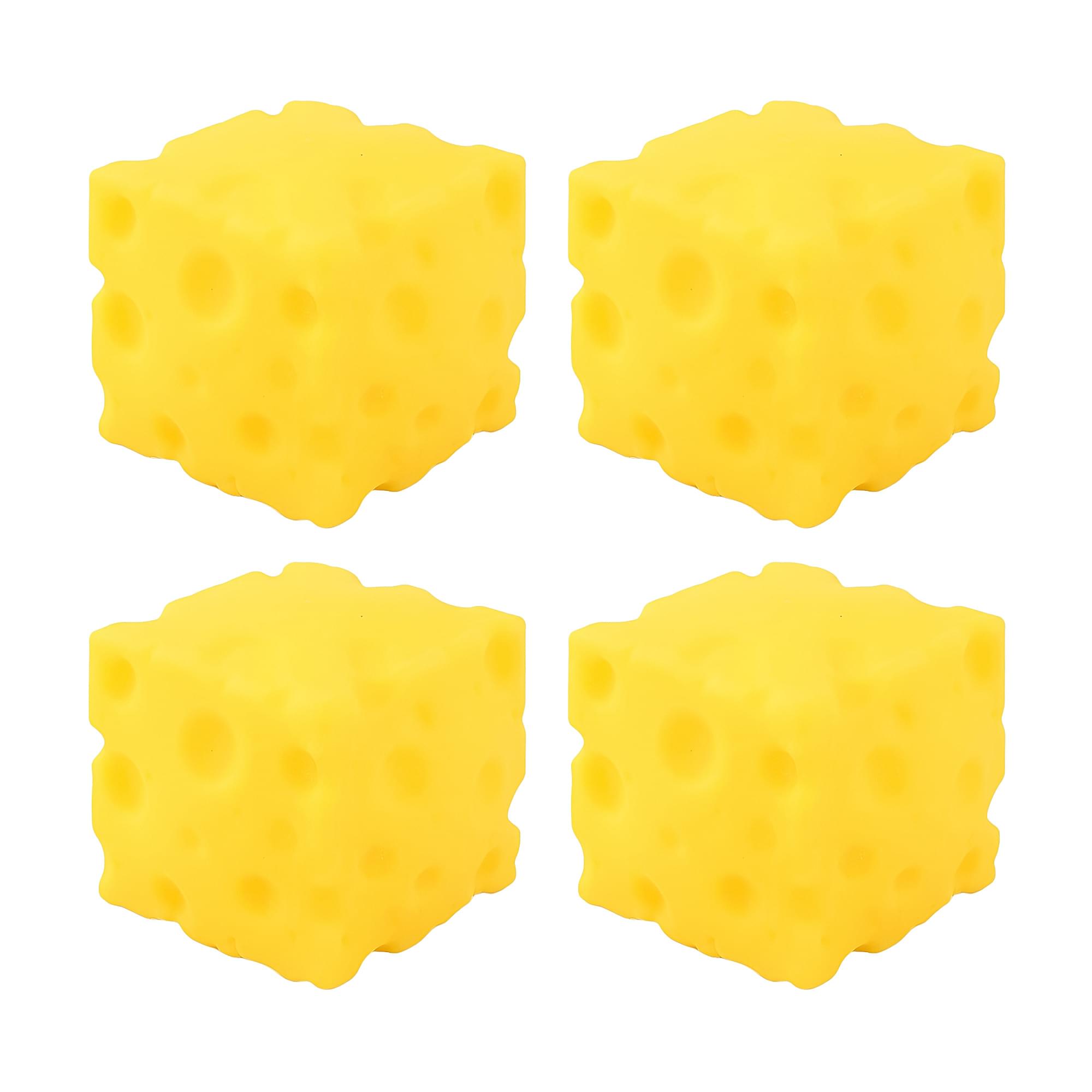 Cheese Squishy 2-Inch Stress Reliever | Set Of 4