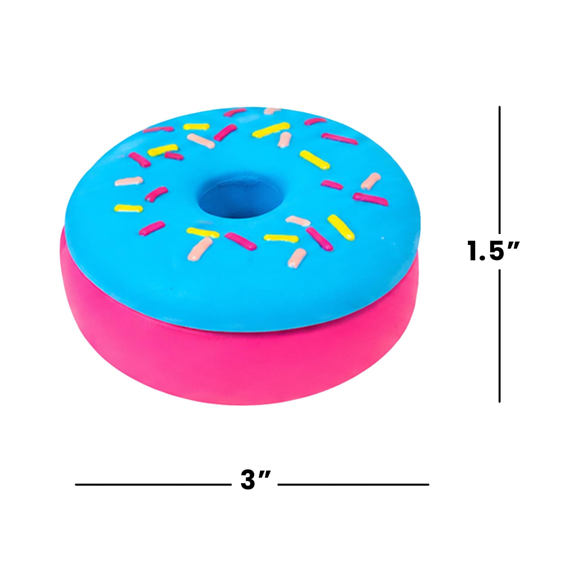 Frosted Donut 3-Inch Squishy Stress Reliever | Blue Frosting