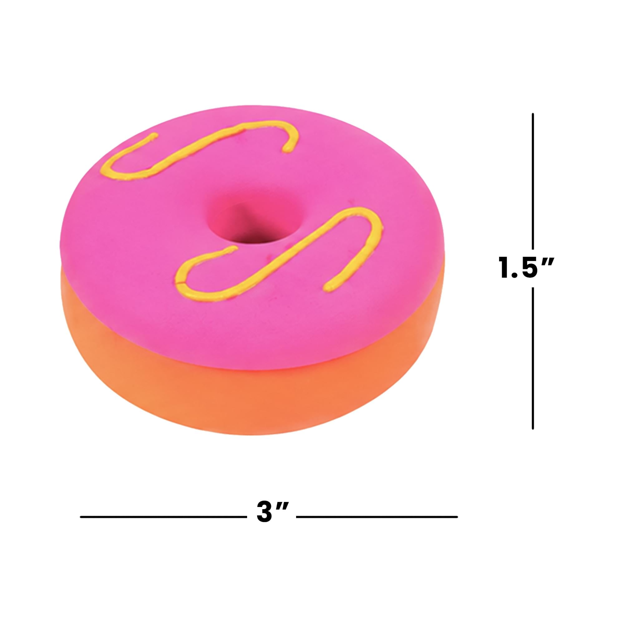 Frosted Donut 3-Inch Squishy Stress Reliever | Pink Frosting