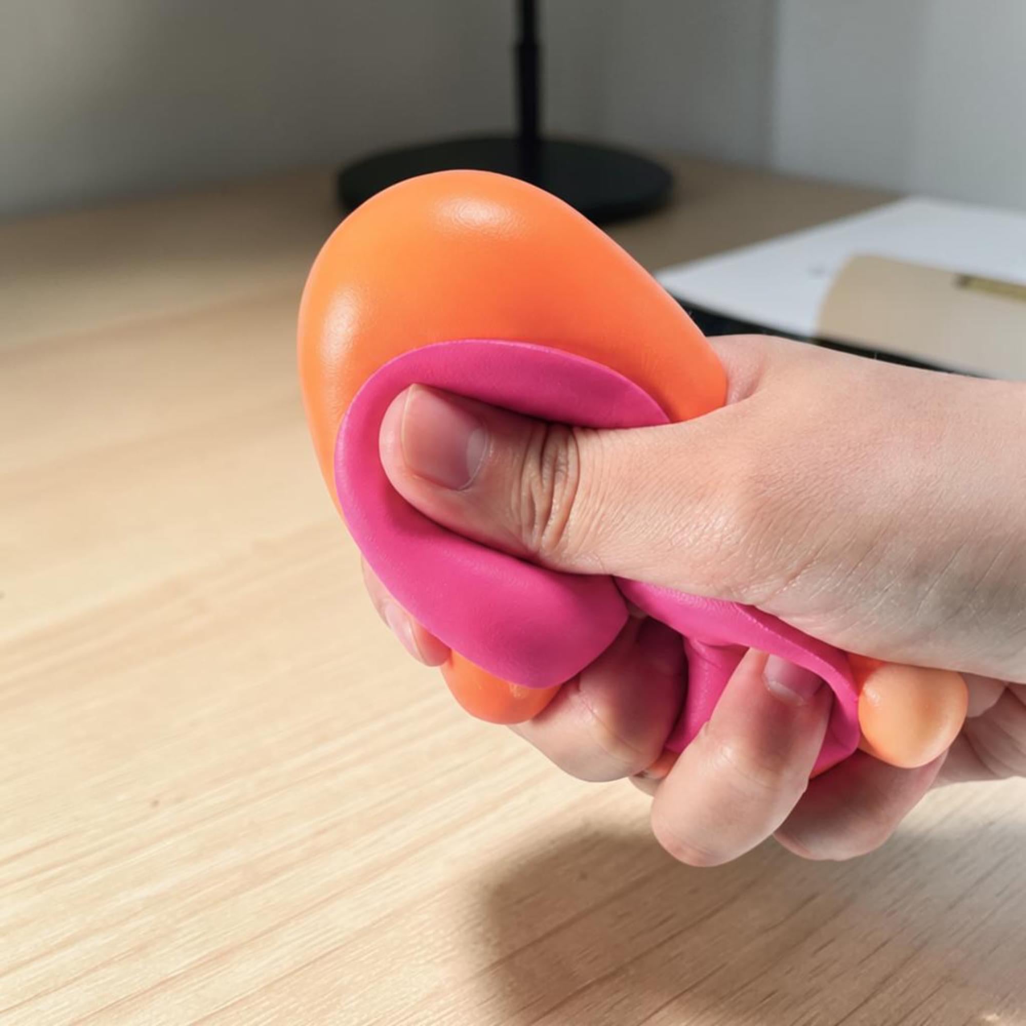 Frosted Donut 3-Inch Squishy Stress Reliever | Pink Frosting