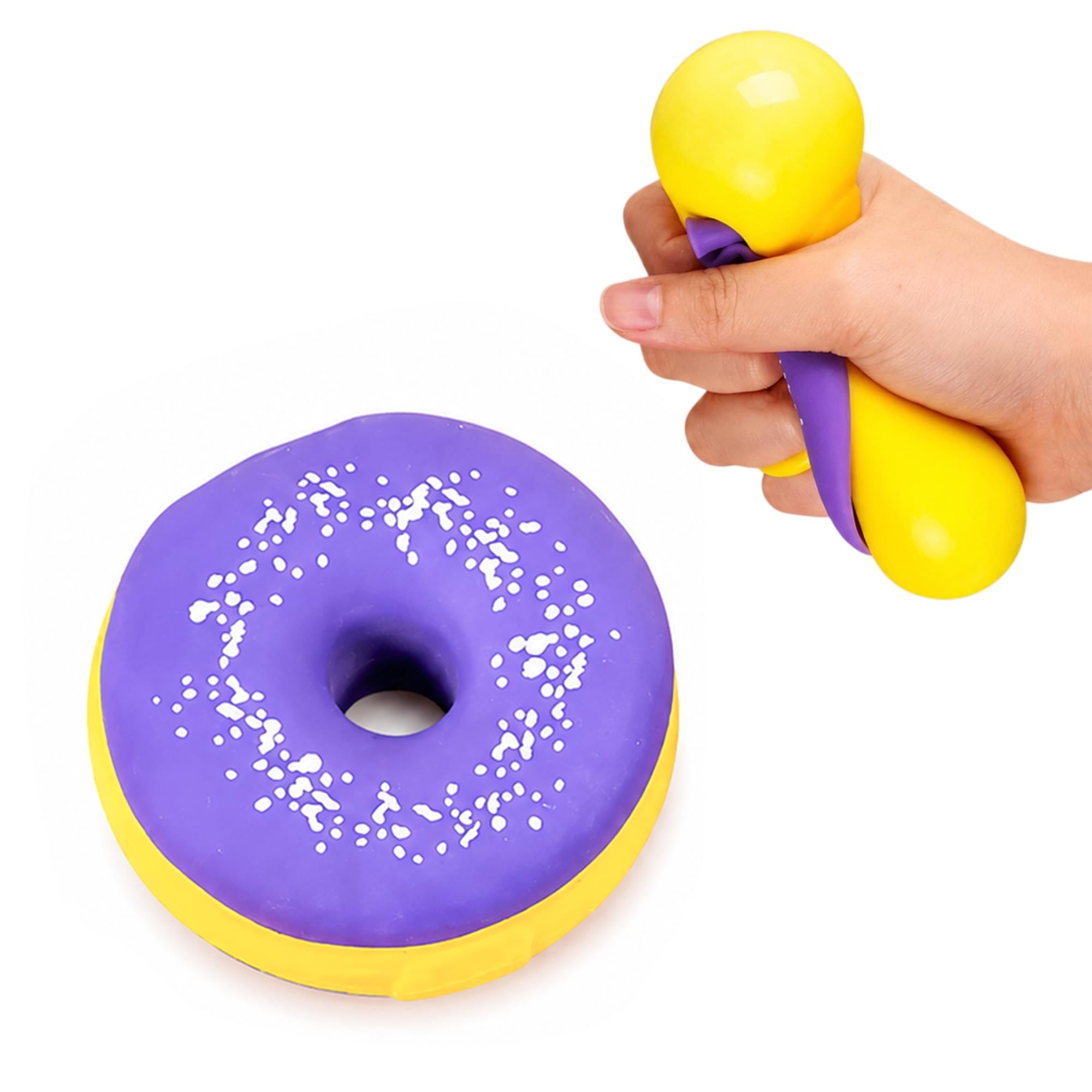 Frosted Donut 3-Inch Squishy Stress Reliever | Purple Frosting