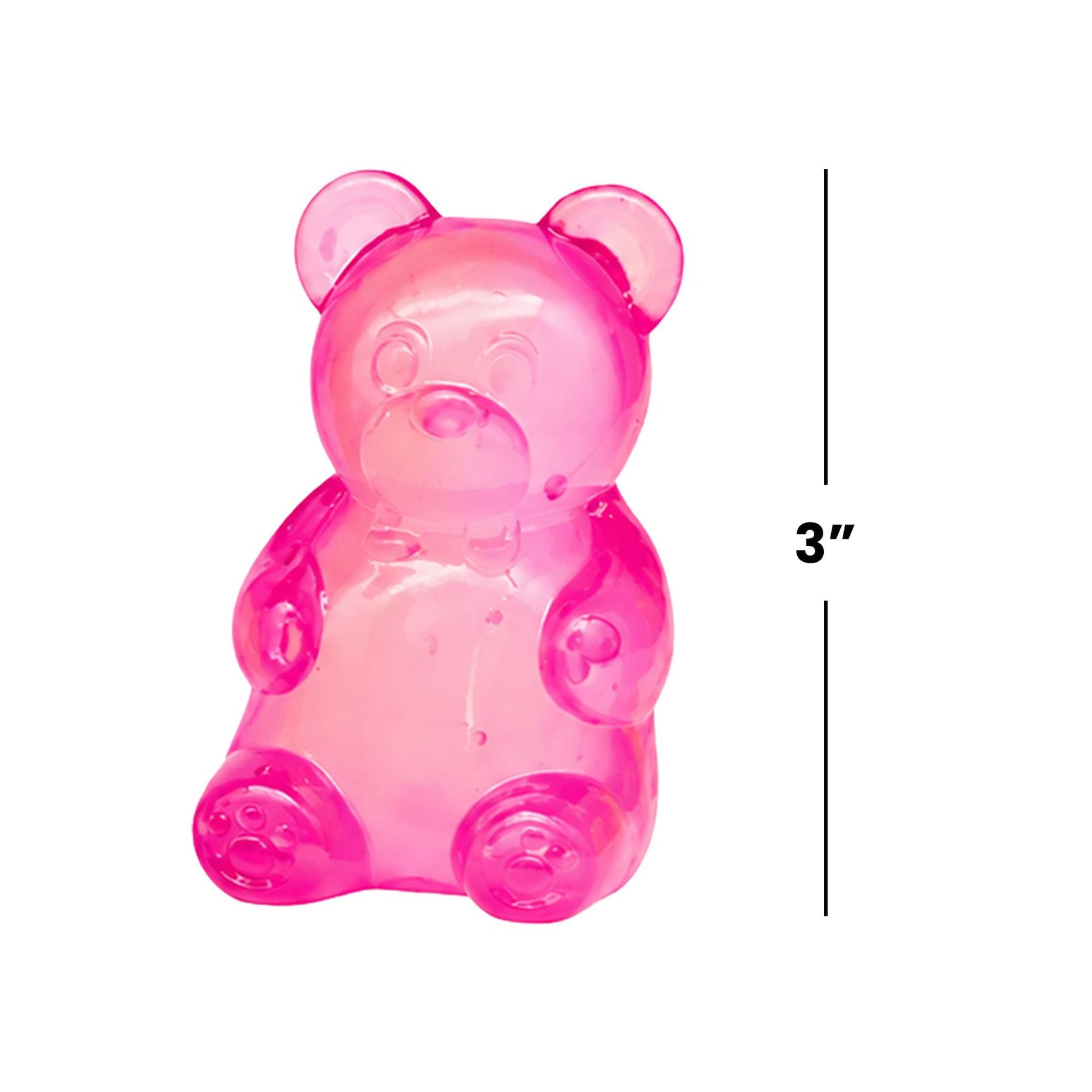 Bear 3-Inch Squishy Stress Reliever | Pink