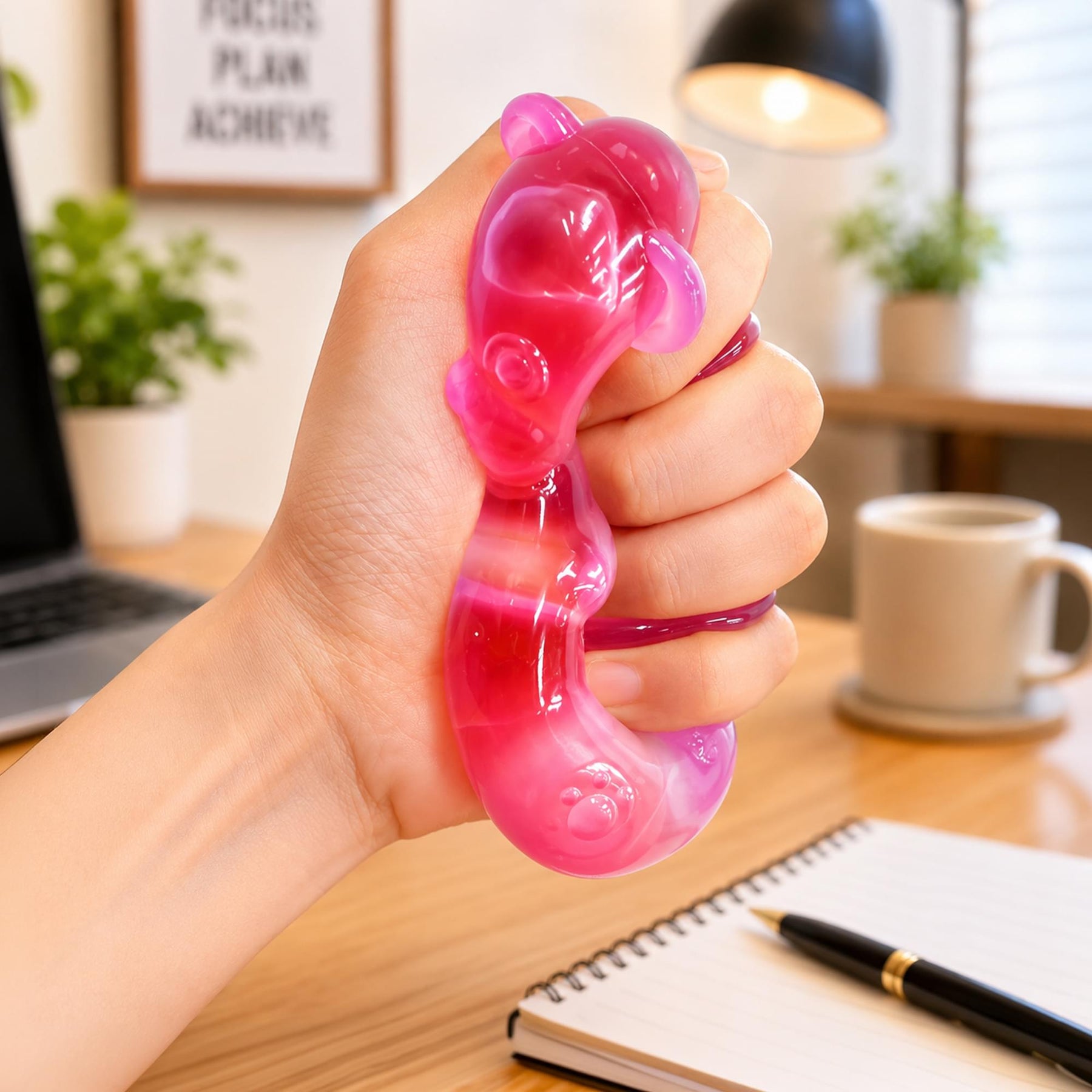 Bear 3-Inch Squishy Stress Reliever | Pink