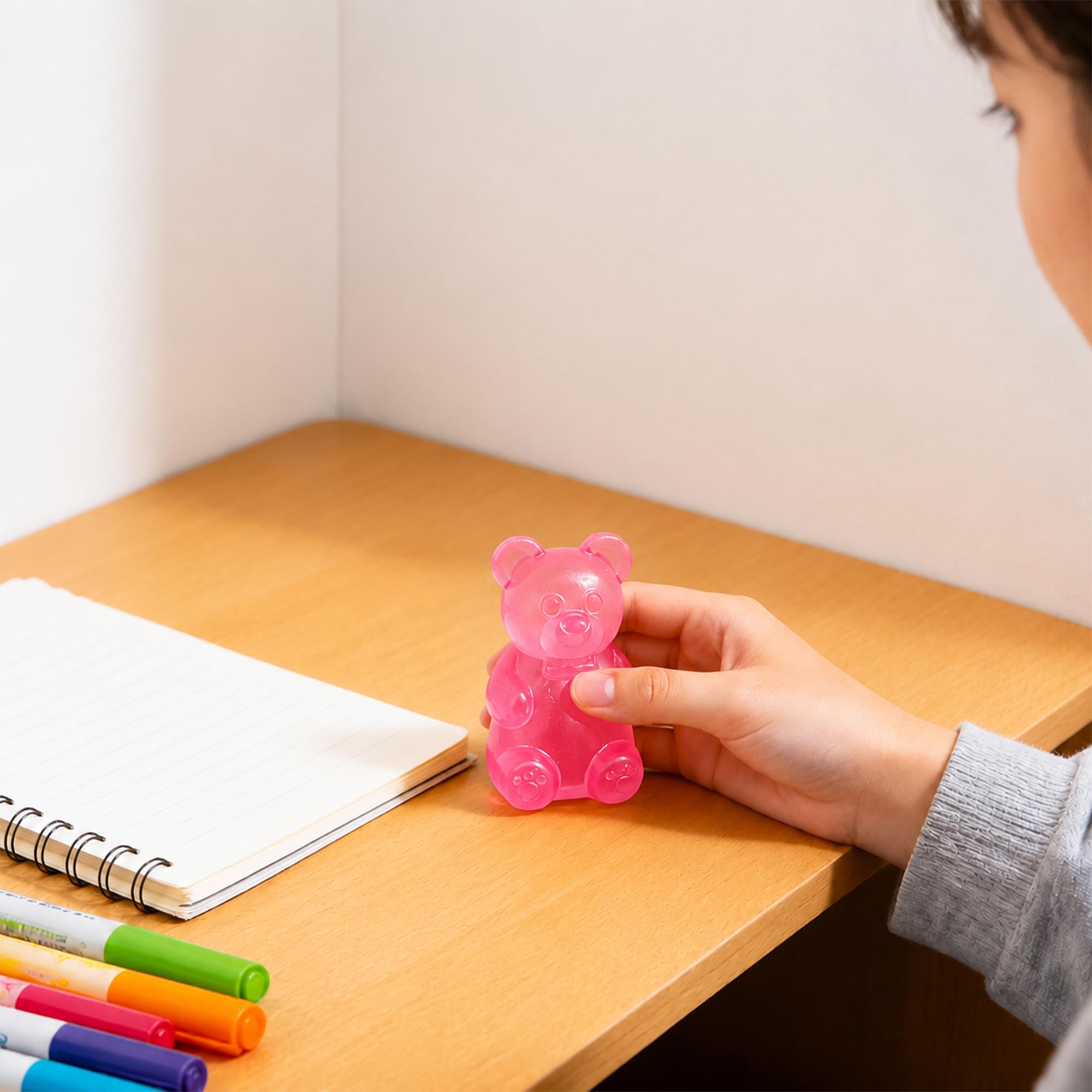 Bear 3-Inch Squishy Stress Reliever | Pink