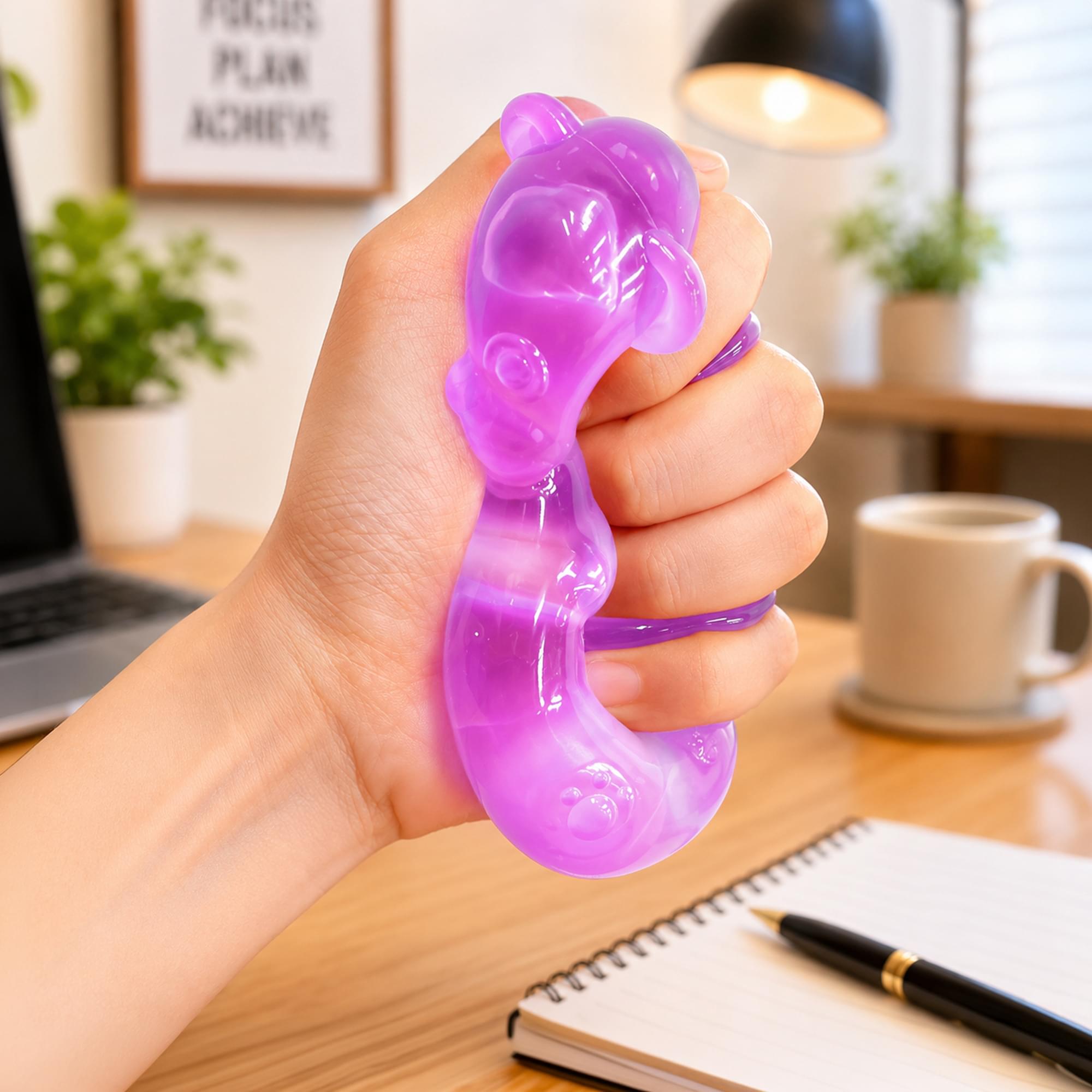 Bear 3-Inch Squishy Stress Reliever | Purple