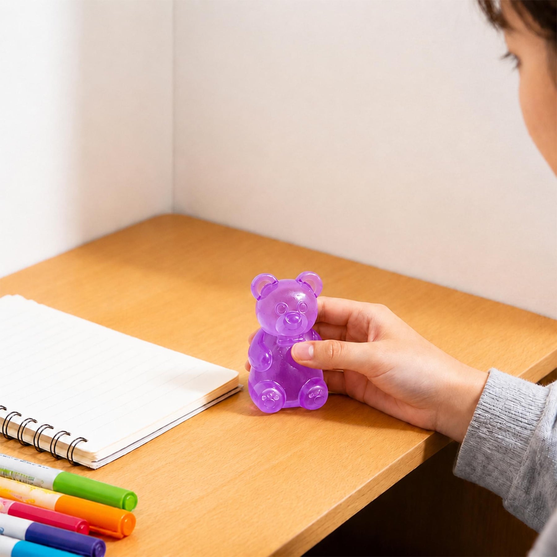 Bear 3-Inch Squishy Stress Reliever | Purple