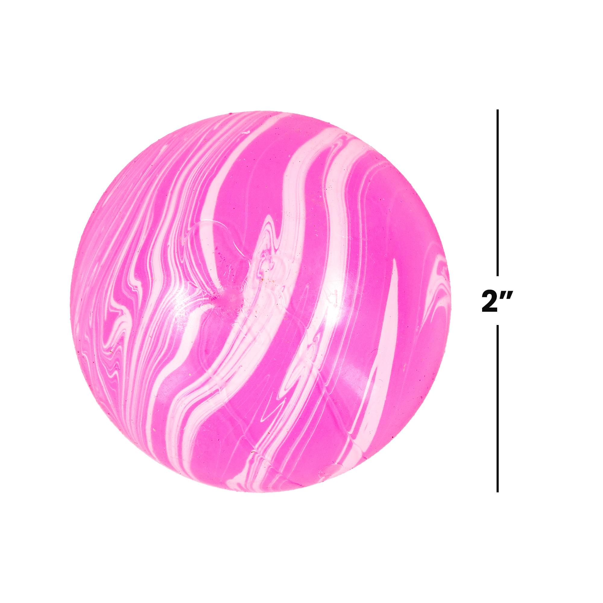 Marble Swirl Orb 2-Inch Squishy Stress Reliever | Pink