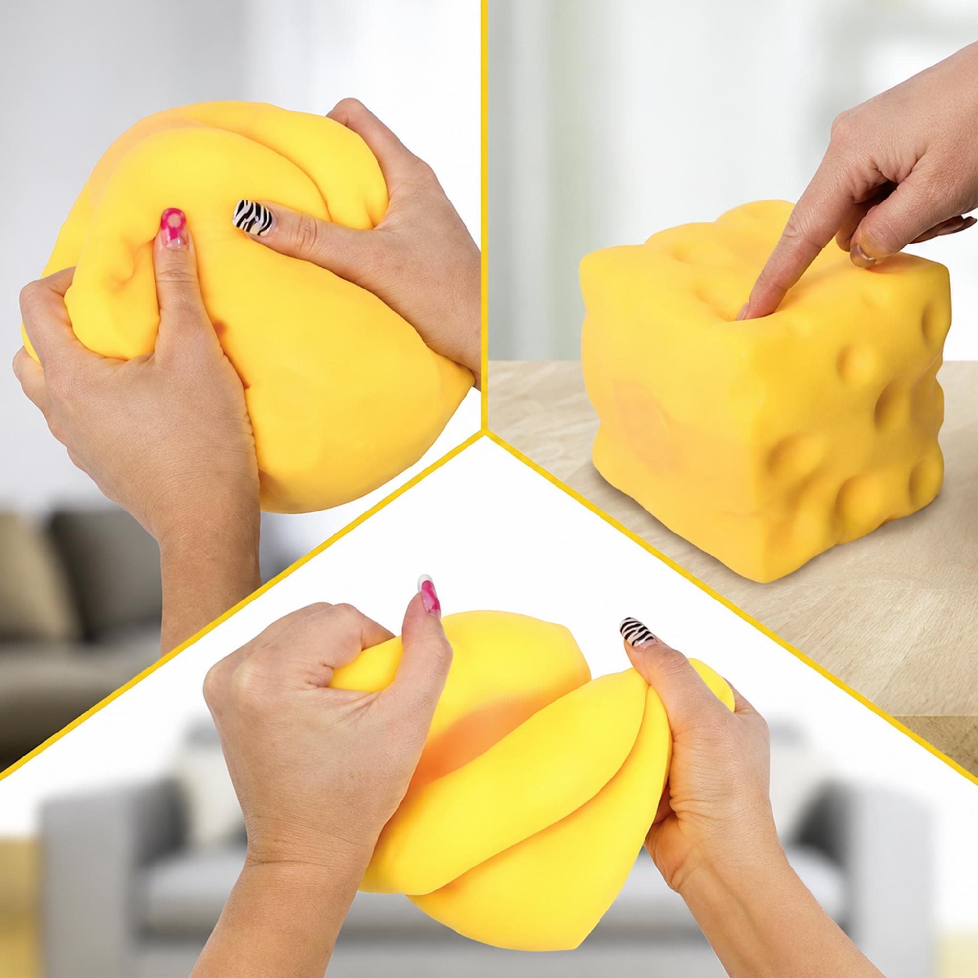 Swiss Cheese Squishy 4-Inch Stress Reliever