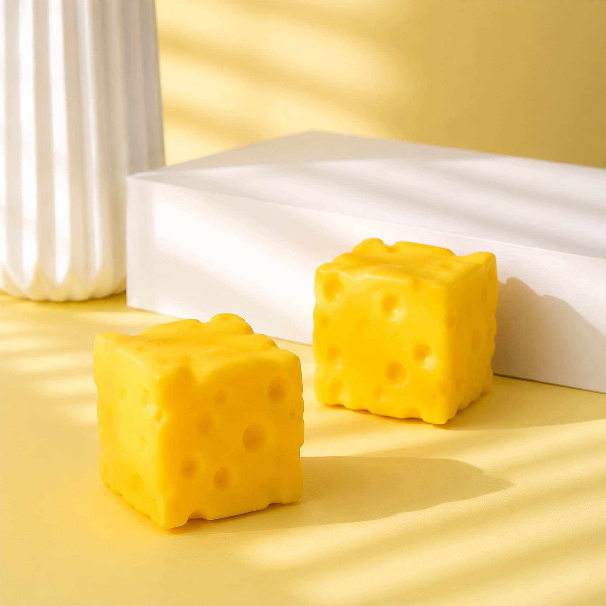 Swiss Cheese Squishy 4-Inch Stress Reliever