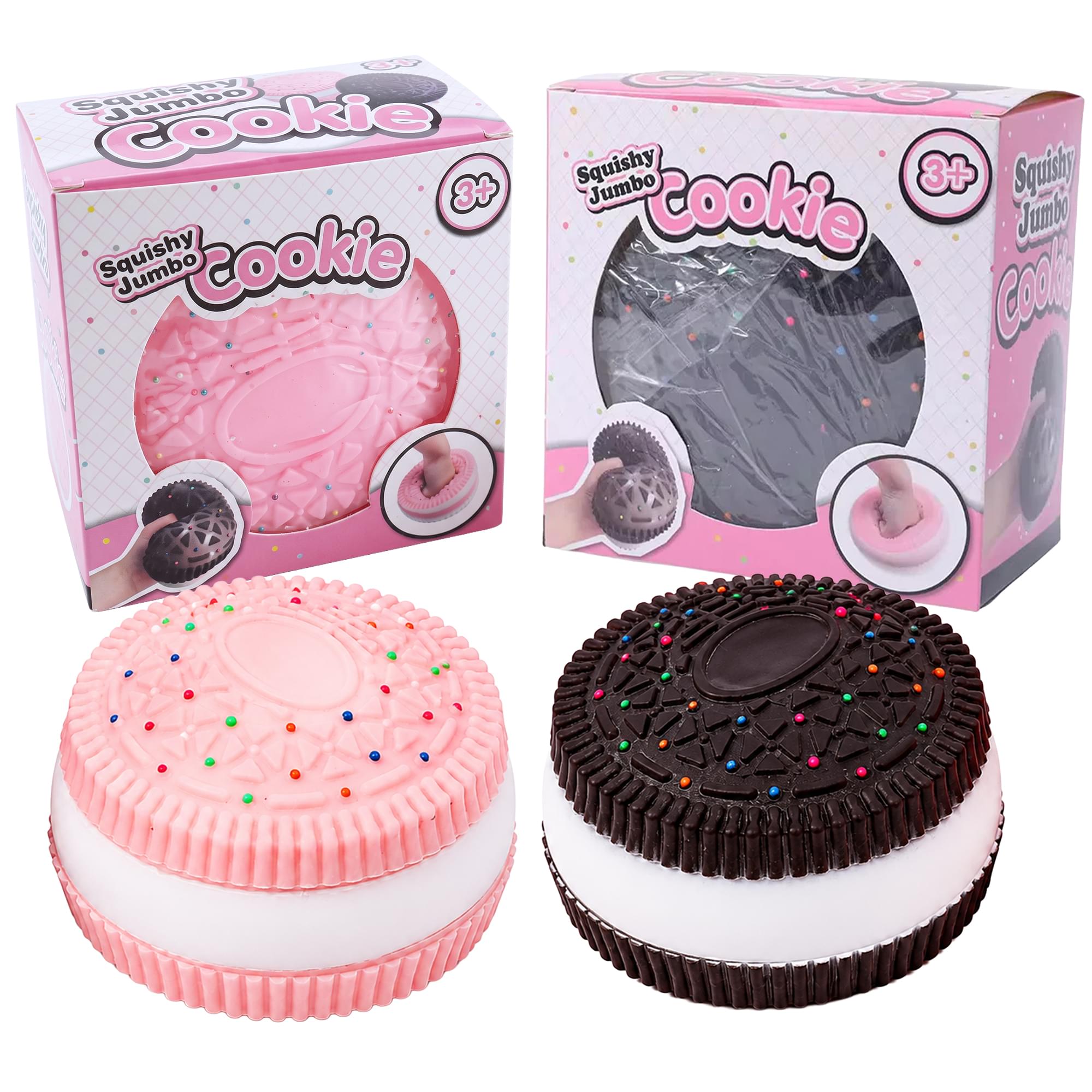 Jumbo Cookie 5-Inch Squishy Stress Relievers | Set Of 2