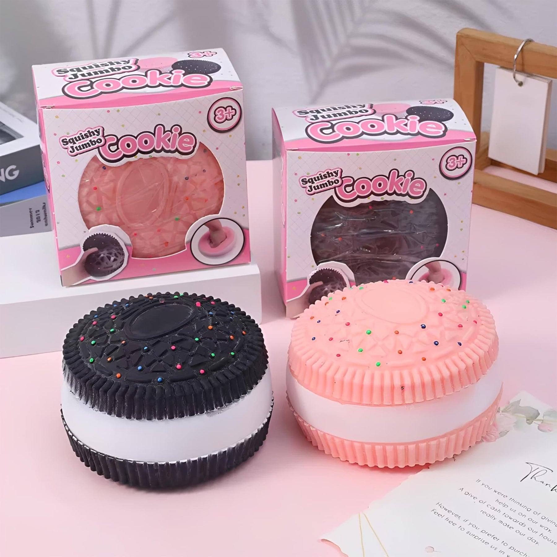 Jumbo Cookie 5-Inch Squishy Stress Relievers | Set Of 2