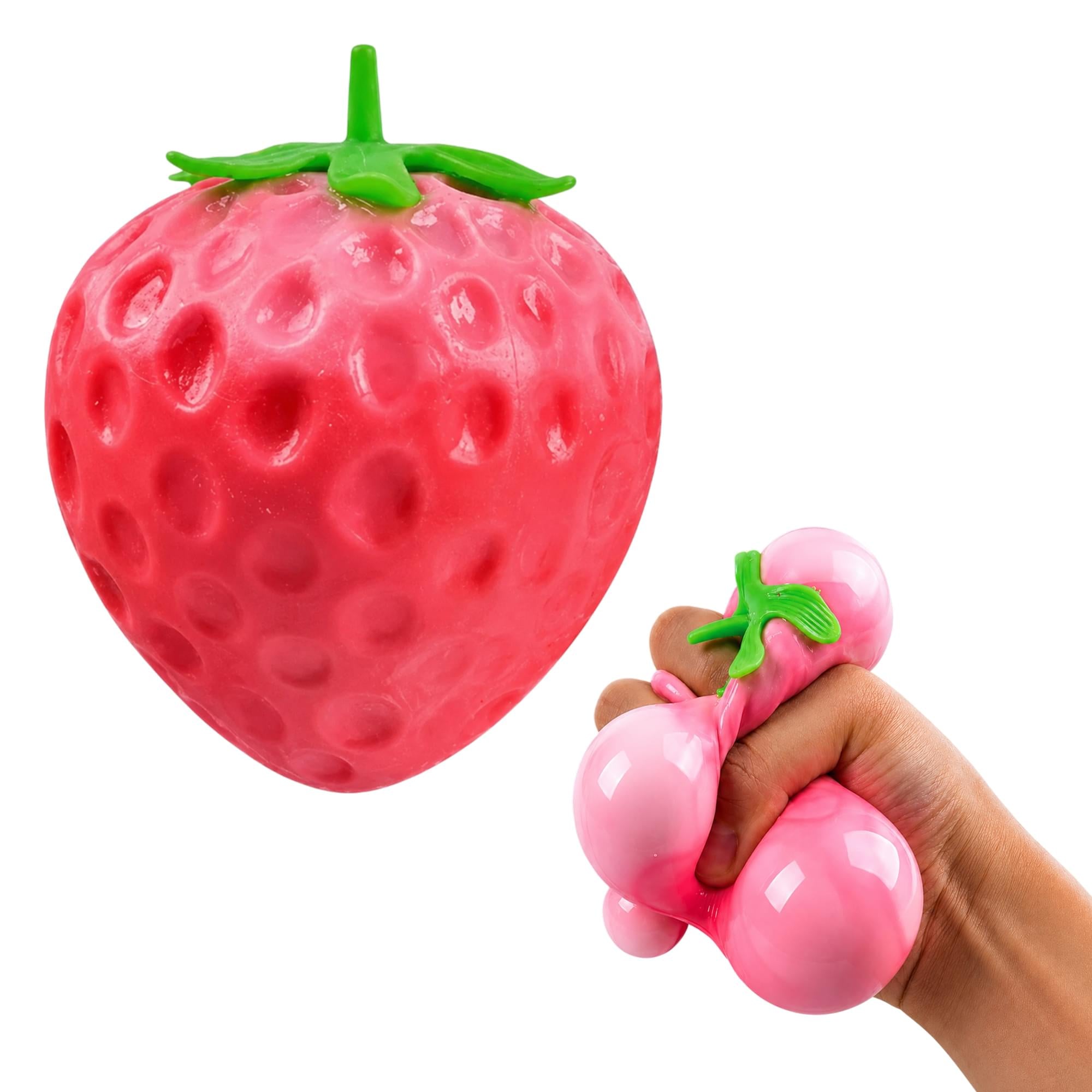Squishy Strawberry 3-Inch Stress Reliever