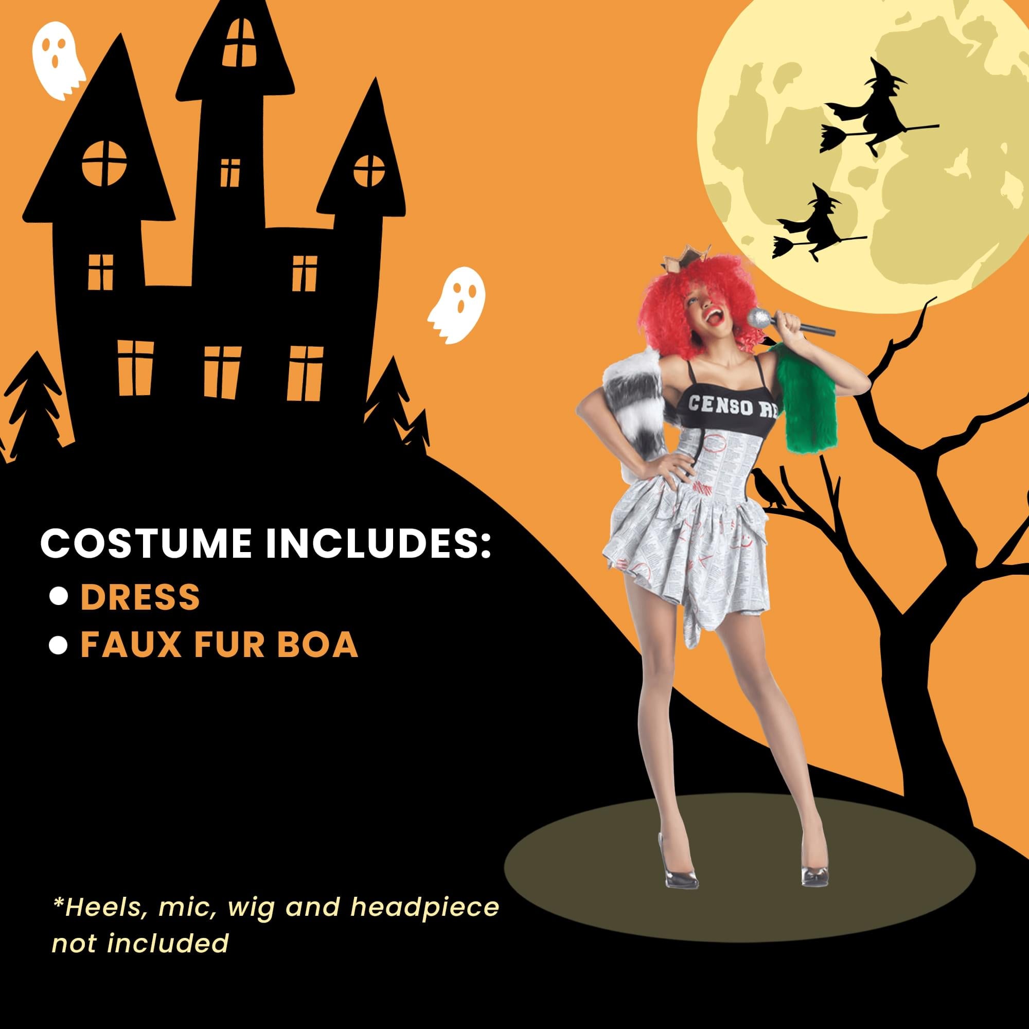 Censored Pop Superstar Adult Costume