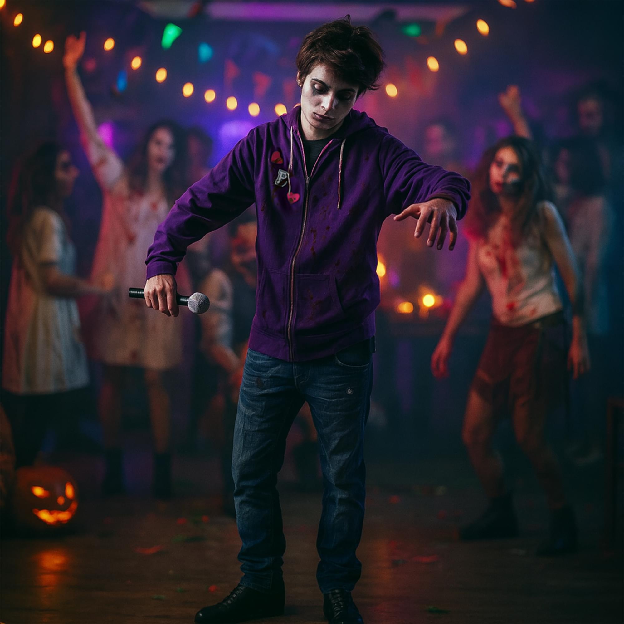 Pop Star Zombie Chest Up to Child Costume