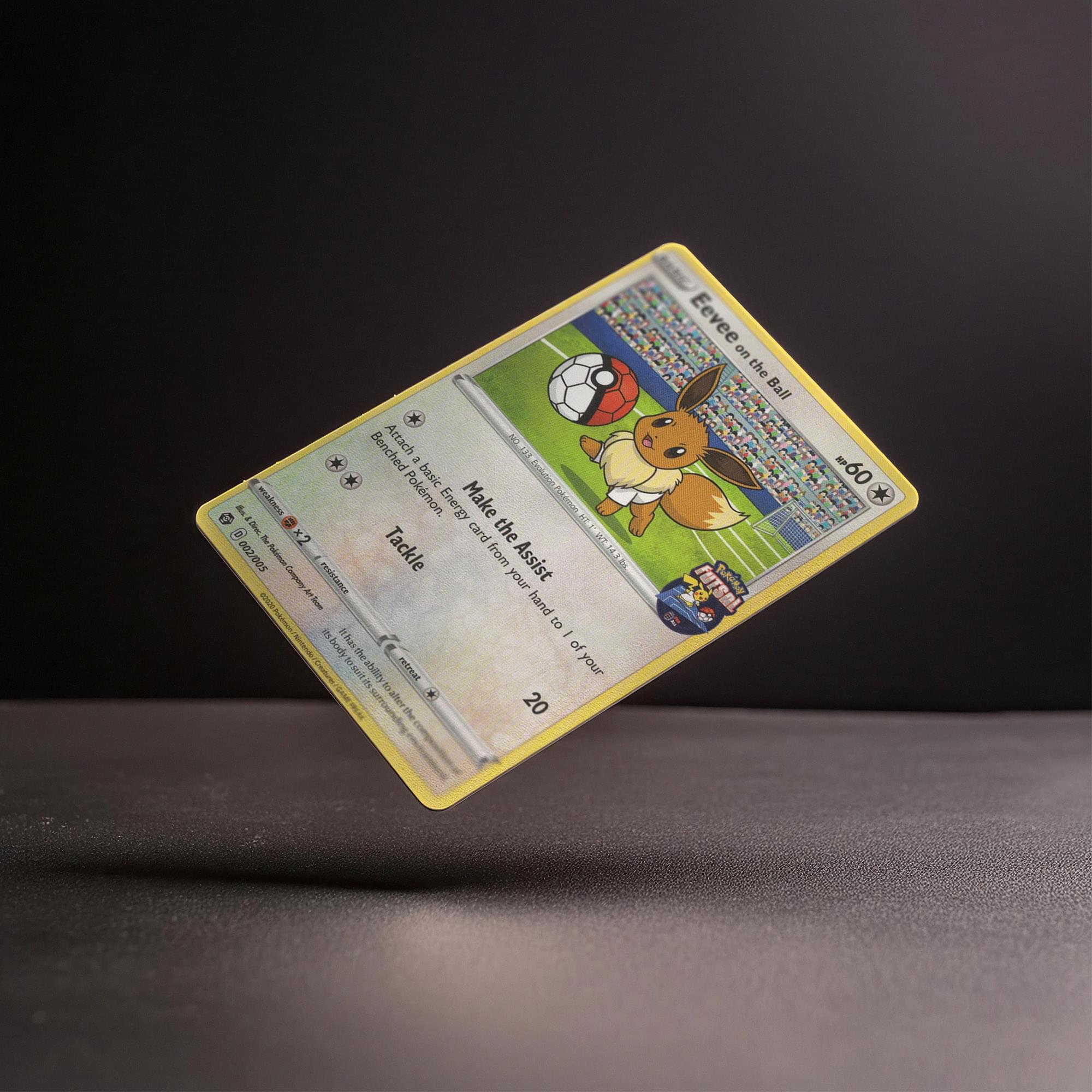 Pokemon Futsal 2020 Promo Trading Card | Eevee on the Ball