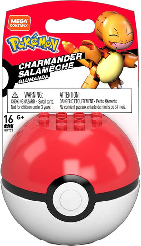 Pokemon Mega Construx Building Set | Charmander w/ Poke Ball
