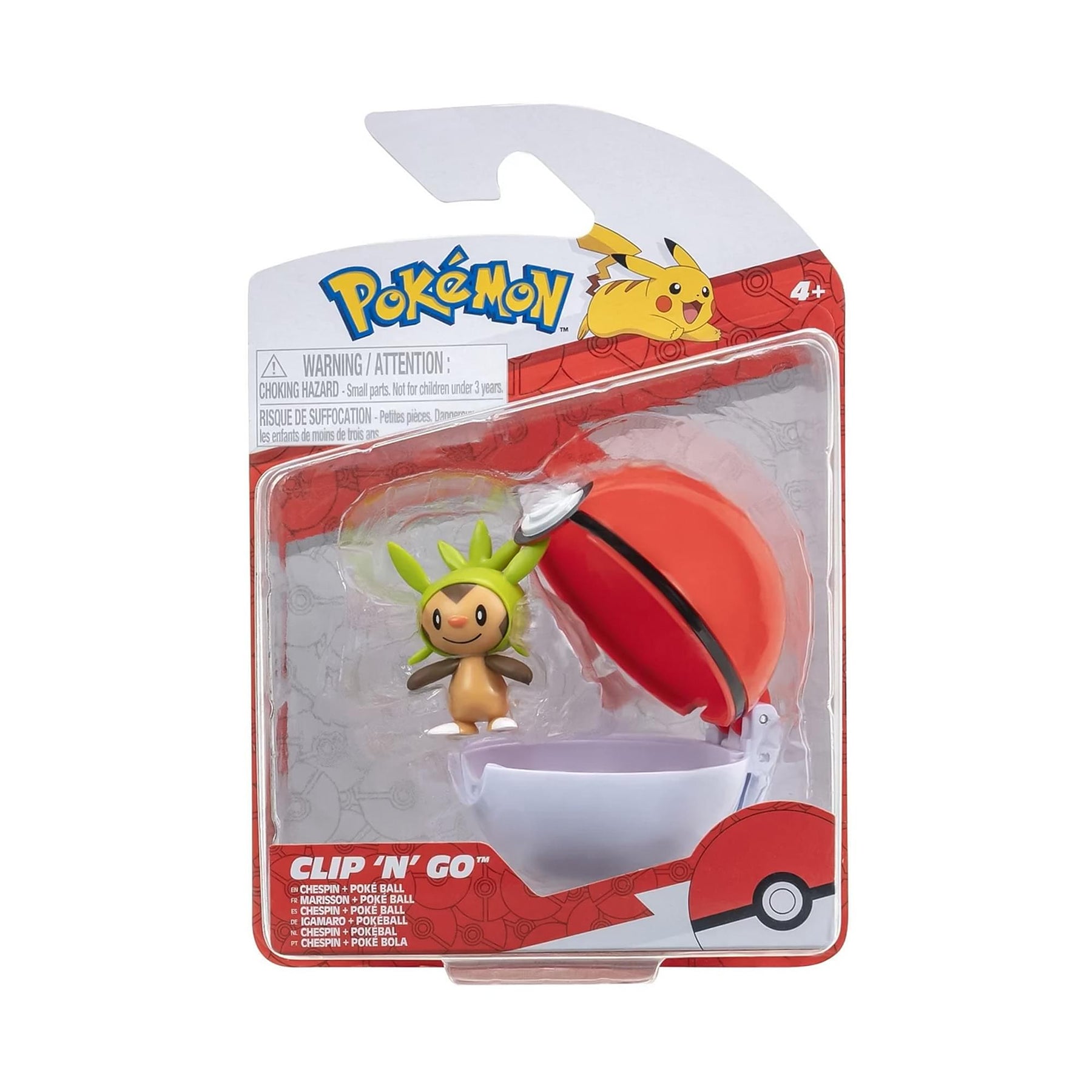 Pokemon Clip N Go Poke Ball Set | Chespin