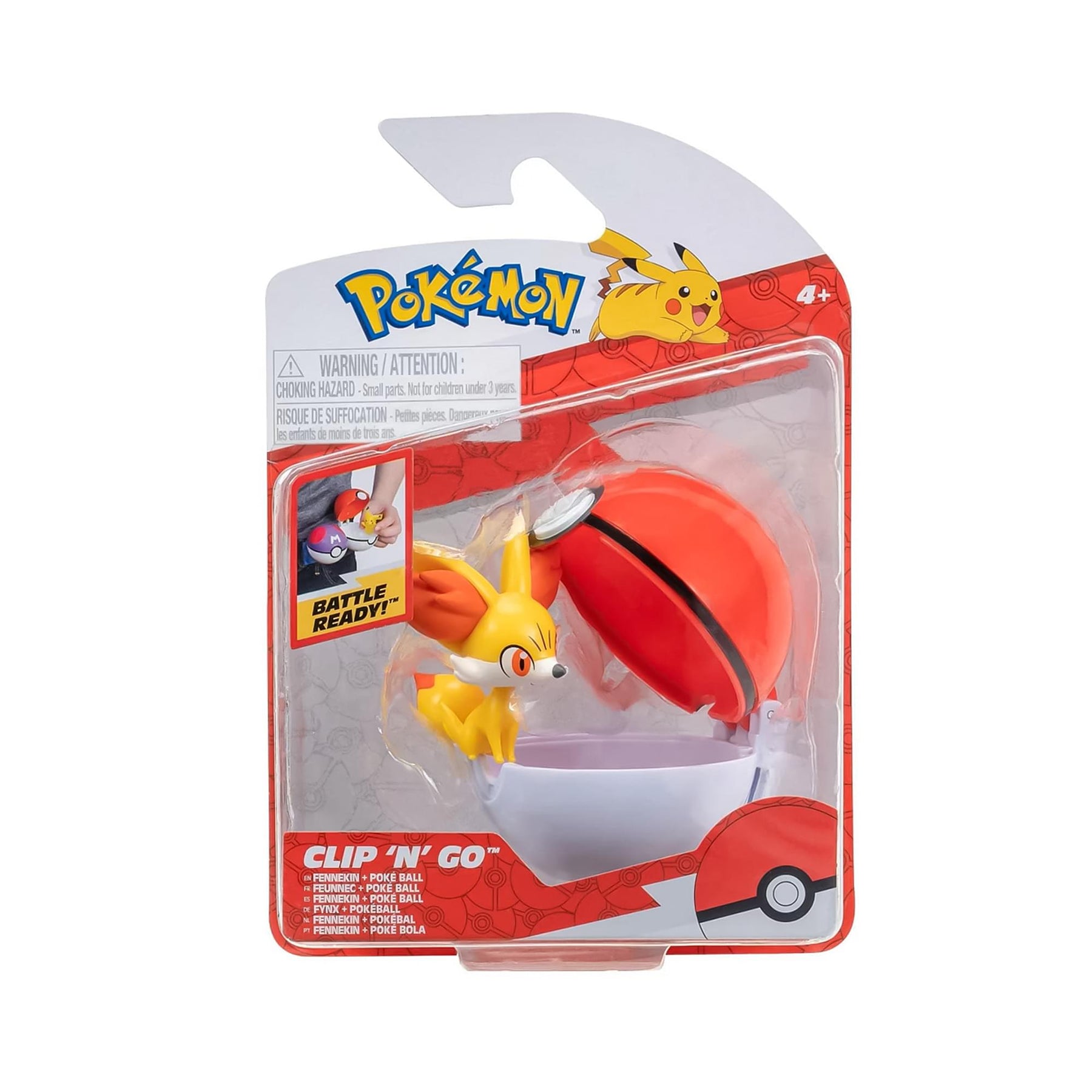 Pokemon Clip N Go Poke Ball Set | Fennekin