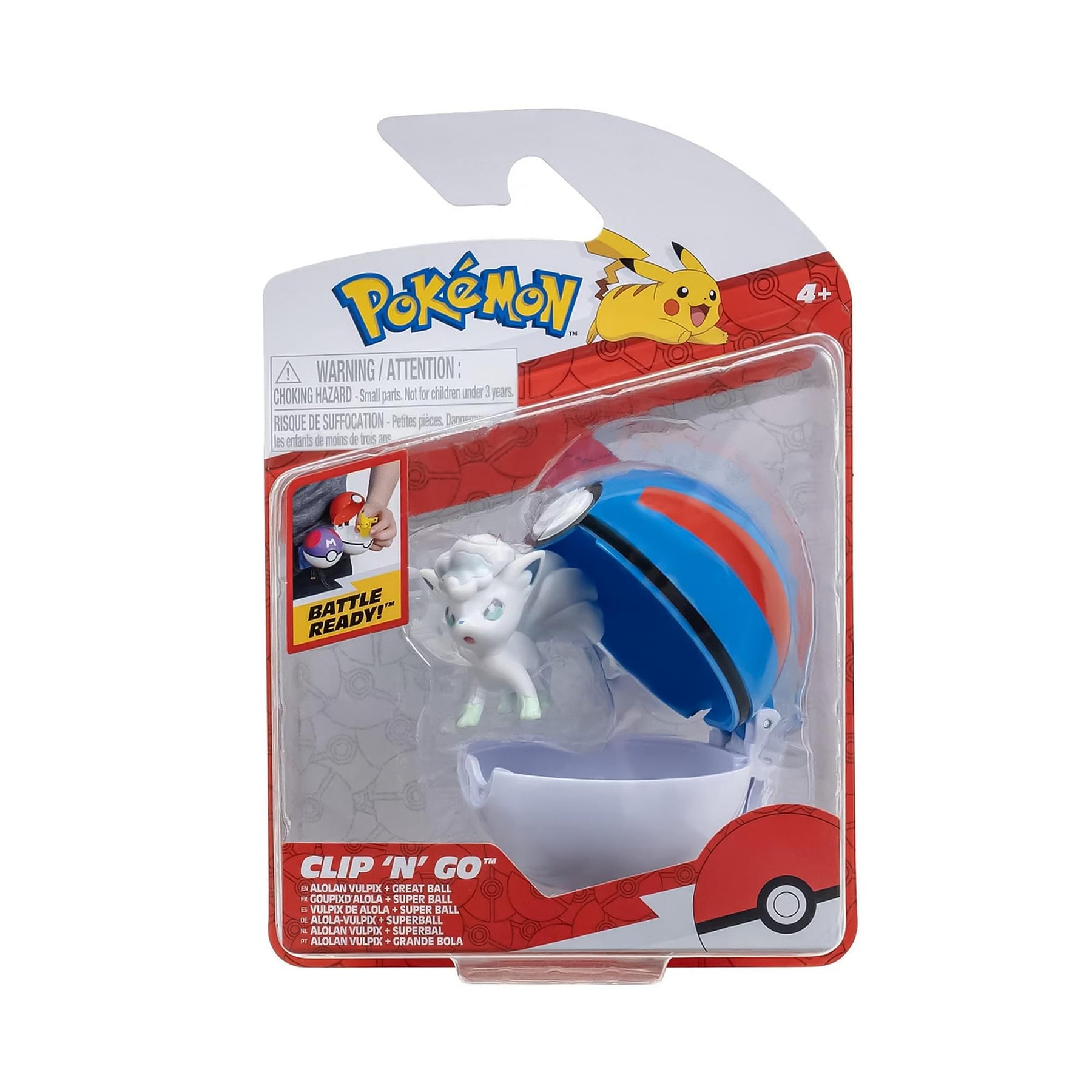 Pokemon Clip N Go Poke Ball Set | Vulpix