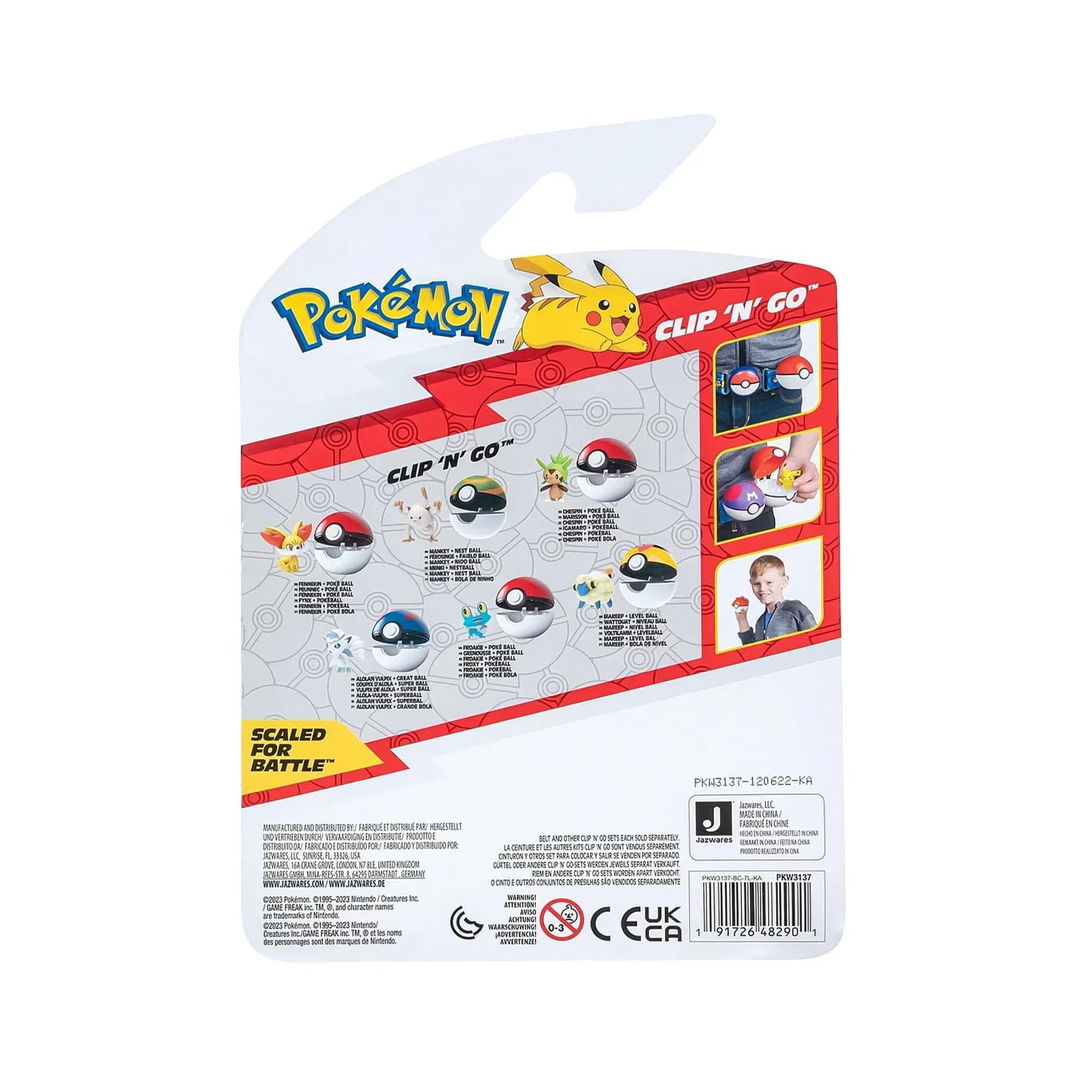 Pokemon Clip N Go Poke Ball Set | Vulpix