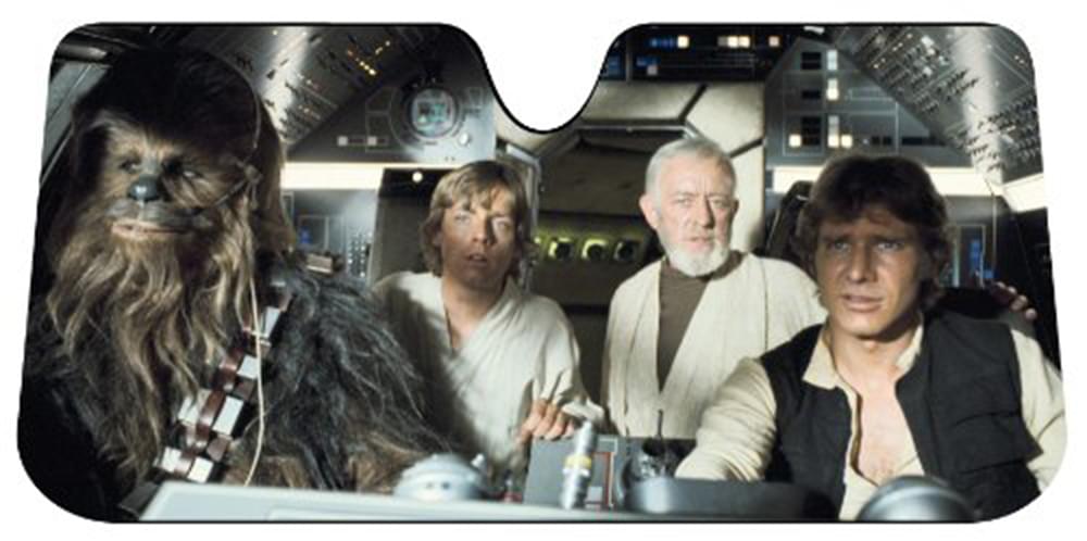 Star Wars Millennium Falcon Cockpit Accordian-Style Windshield Sunshade