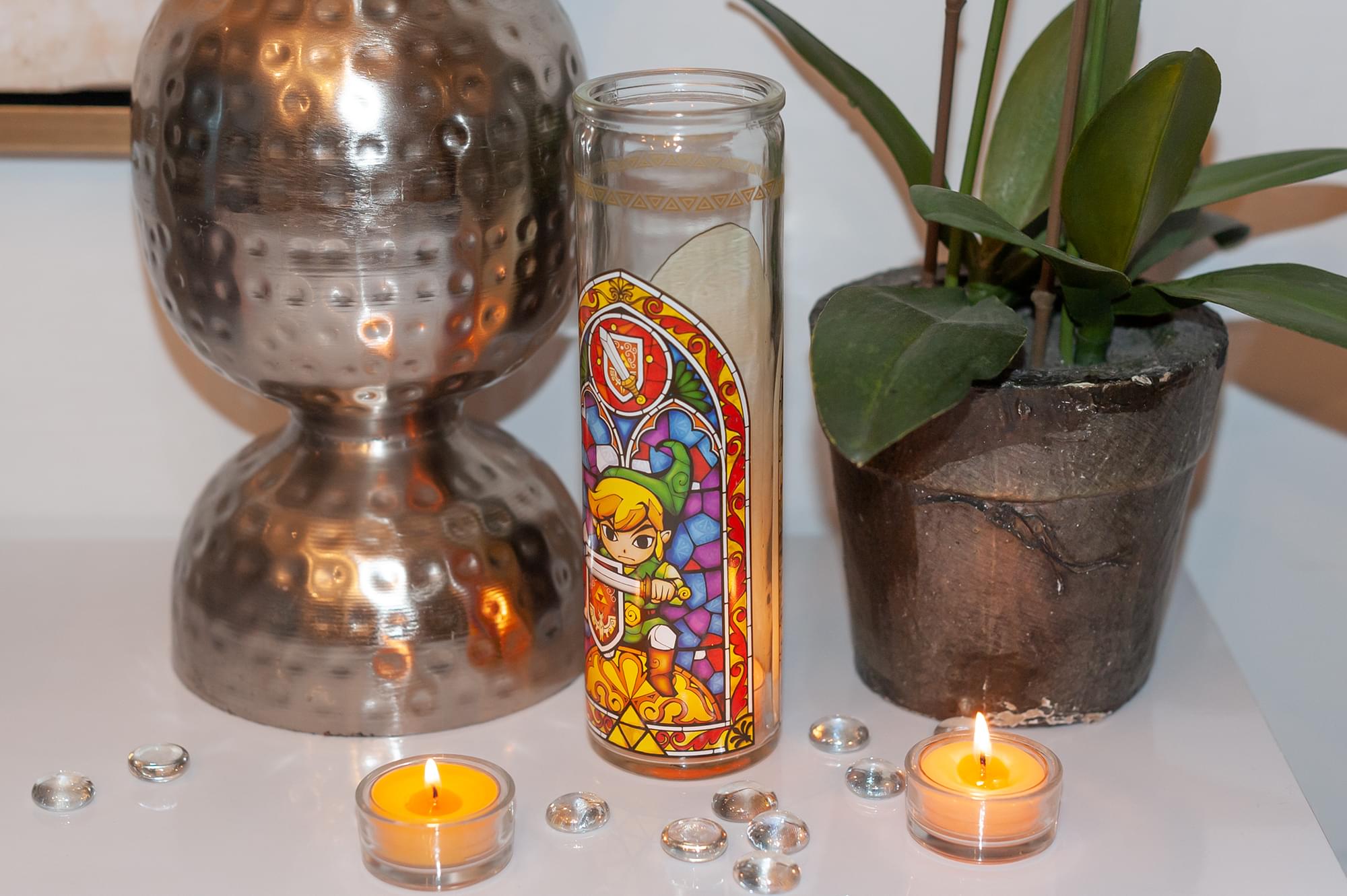 The Legend of Zelda Glass Candle Holder | Exclusive Legend Of Zelda Collectible