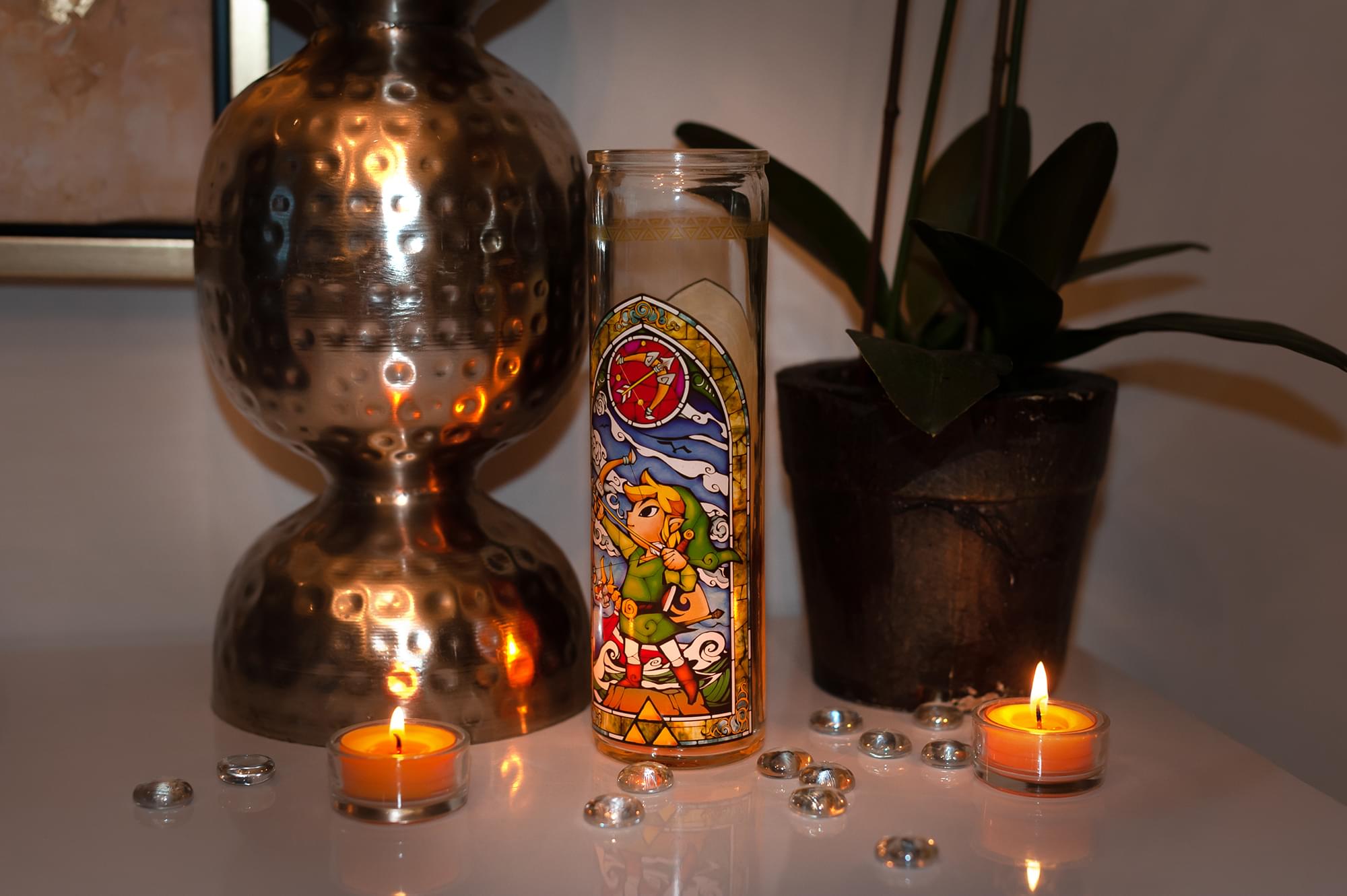 The Legend of Zelda Glass Candle Holder | Exclusive Legend Of Zelda Collectible