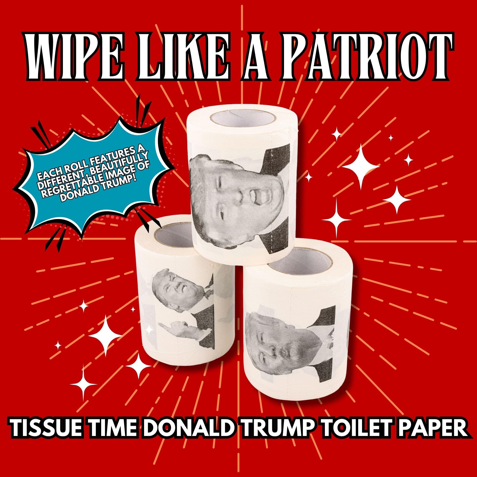 Tissue Time Donald Trump Novelty Toilet Paper - ONE Random Roll