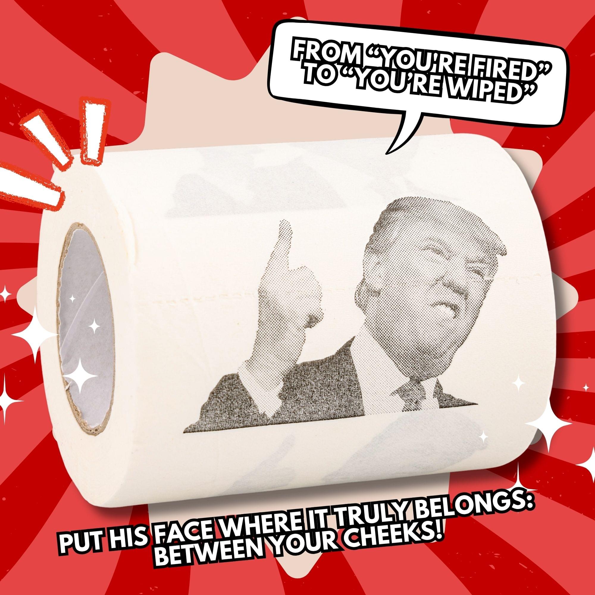 Tissue Time Donald Trump Novelty Toilet Paper - ONE Random Roll