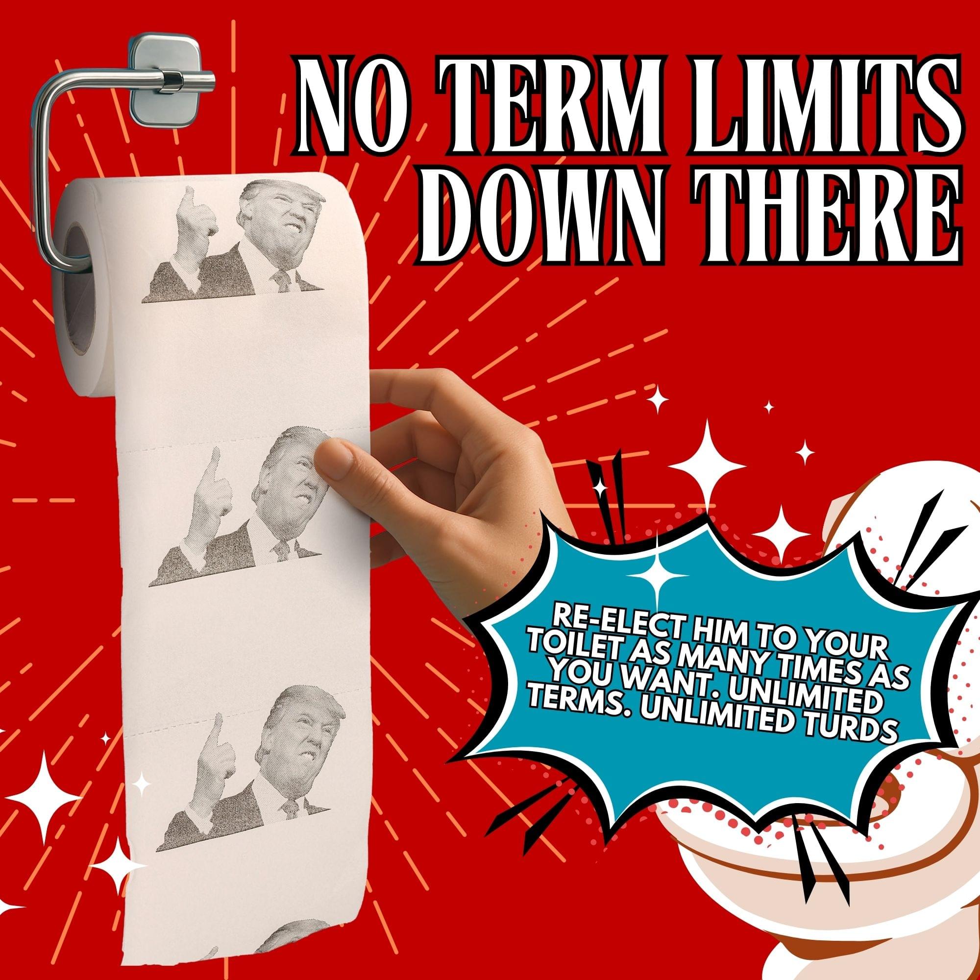 Tissue Time Donald Trump Novelty Toilet Paper - ONE Random Roll