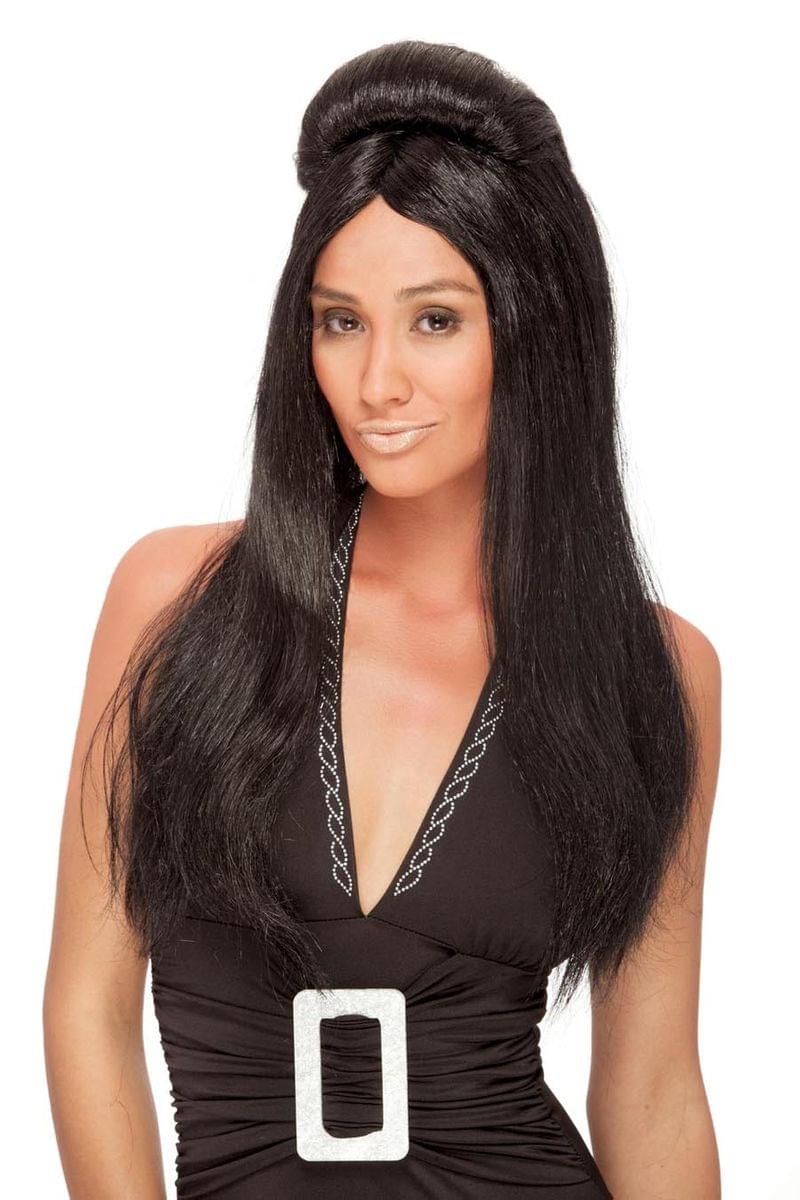 Shore Thang Black Adult Costume Wig